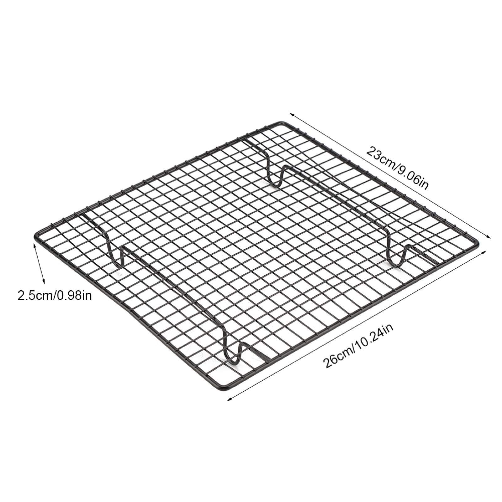 Stainless Steel Cooling Rack for Baking - 26x23x2.5cm Metal Wire Cookie & Cake Cooling Rack for Bread, Biscuits, Pastries | Perfect for Kitchen, Bakery, and Home Baking Needs