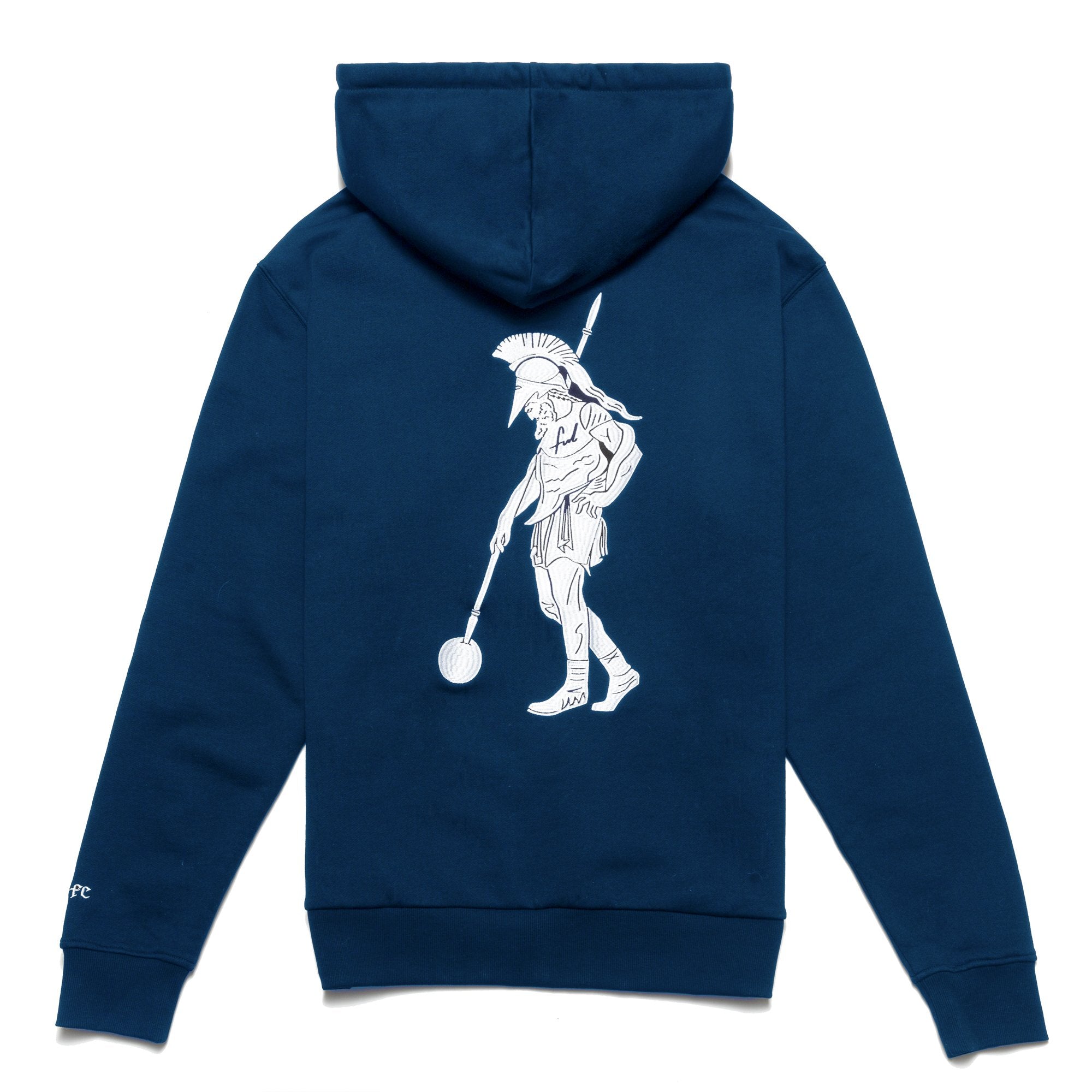 Chrystie NYC x Soho Warriors SWFC FNL Warrior Hoodie - Navy Blue Pullover Sweatshirt for Men & Women | Streetwear Fashion, Casual Wear, Gym & Lounge Outfit