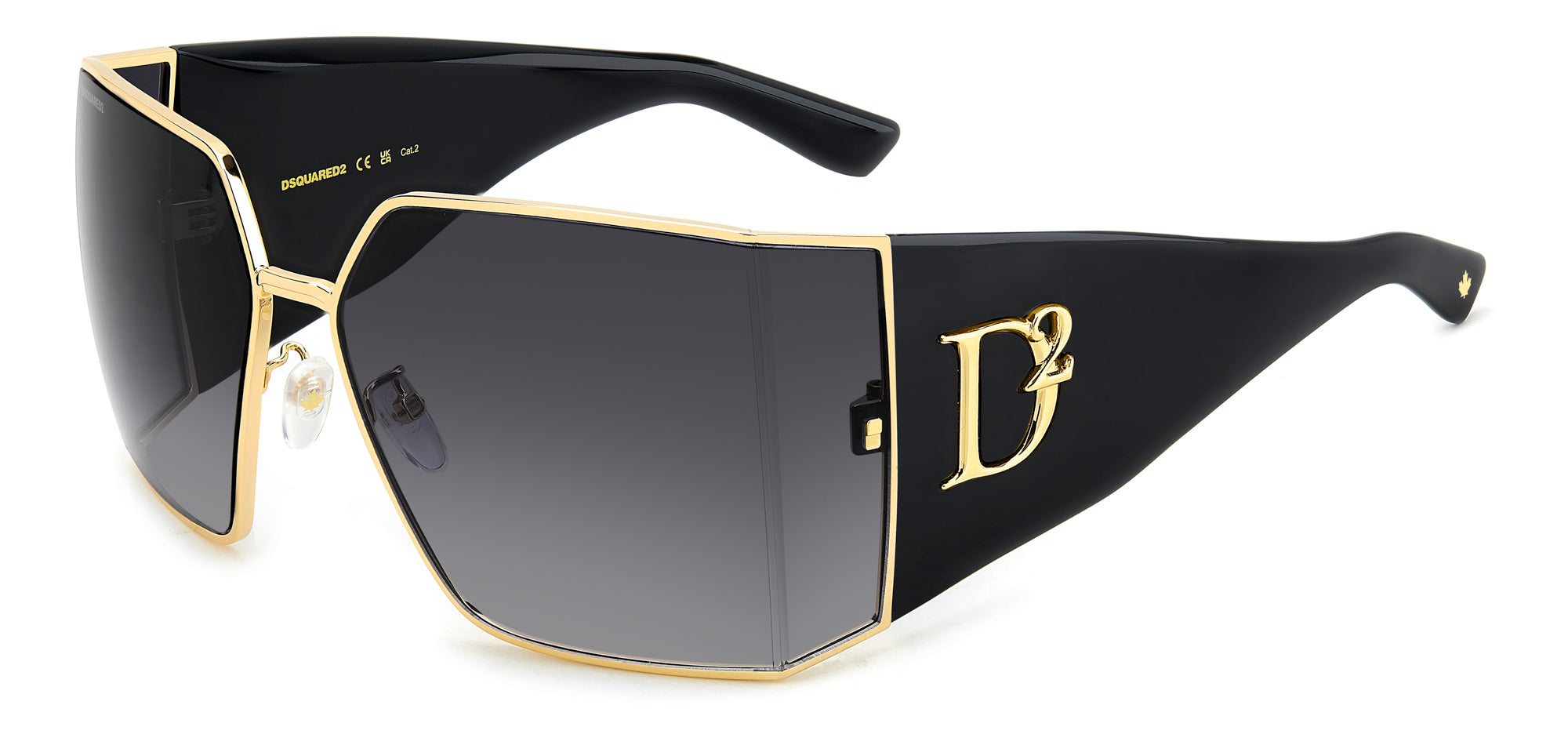 DSQUARED2 D2 0154/S Polarized Sunglasses for Men - UV Protection Fashion Shades for Driving, Beach & Outdoor Activities
