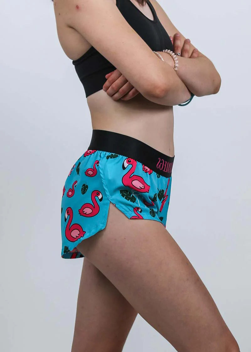 Women's Blue Flamingo Print 1.5