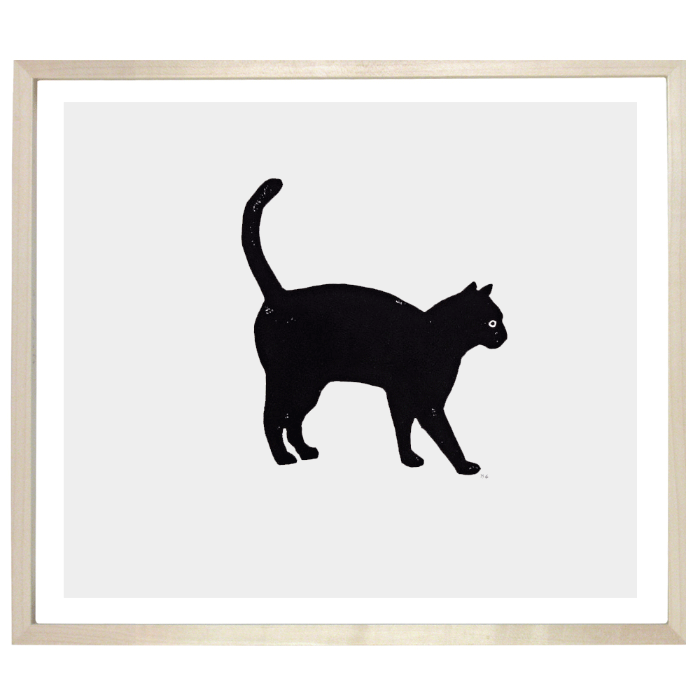 Black Cat with Arched Back - Elegant Halloween Decor, Gothic Home Decor, Spooky Party Supplies - Perfect for Halloween Parties, Home Decorations, and Themed Events