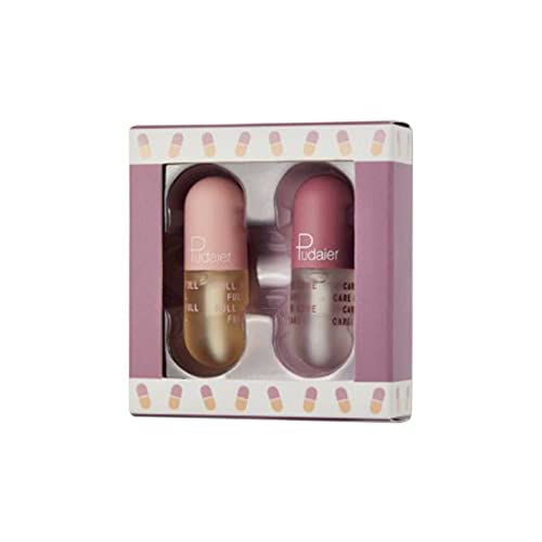 **Natural Lip Plumper Set - Hydrating Lip Plumping Gloss & Serum for Fuller, Softer Lips | Day & Night Lip Care to Reduce Fine Lines & Prevent Chapping | Perfect for Daily Use & Special Occasions (One Size)**