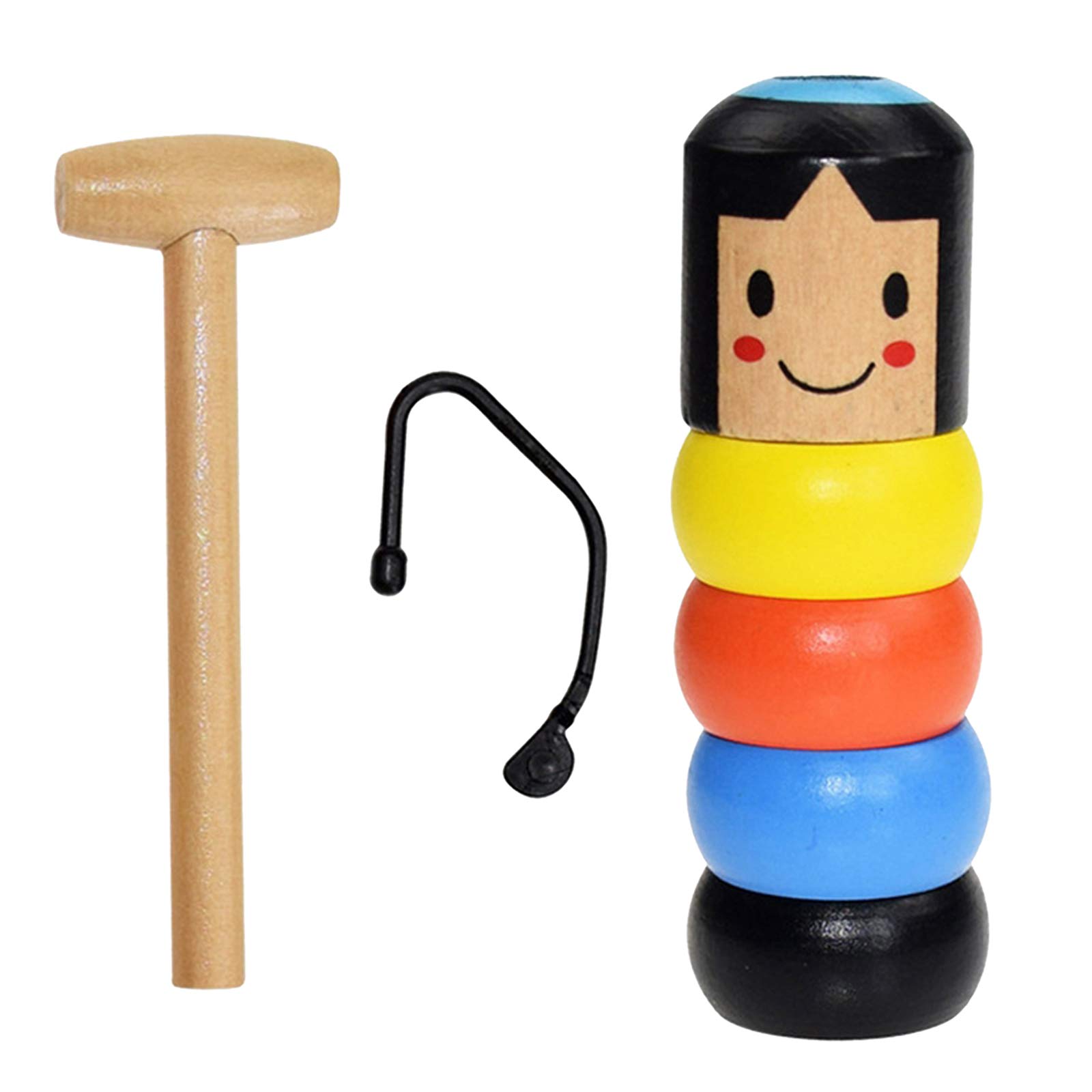 Unbreakable Wooden Man Toy - Durable & Fun Wooden Figure for Kids, Creative Thinking Development Toy, Perfect for Stage Props & Pretend Play - Great for Home, Classroom & Theater Performances
