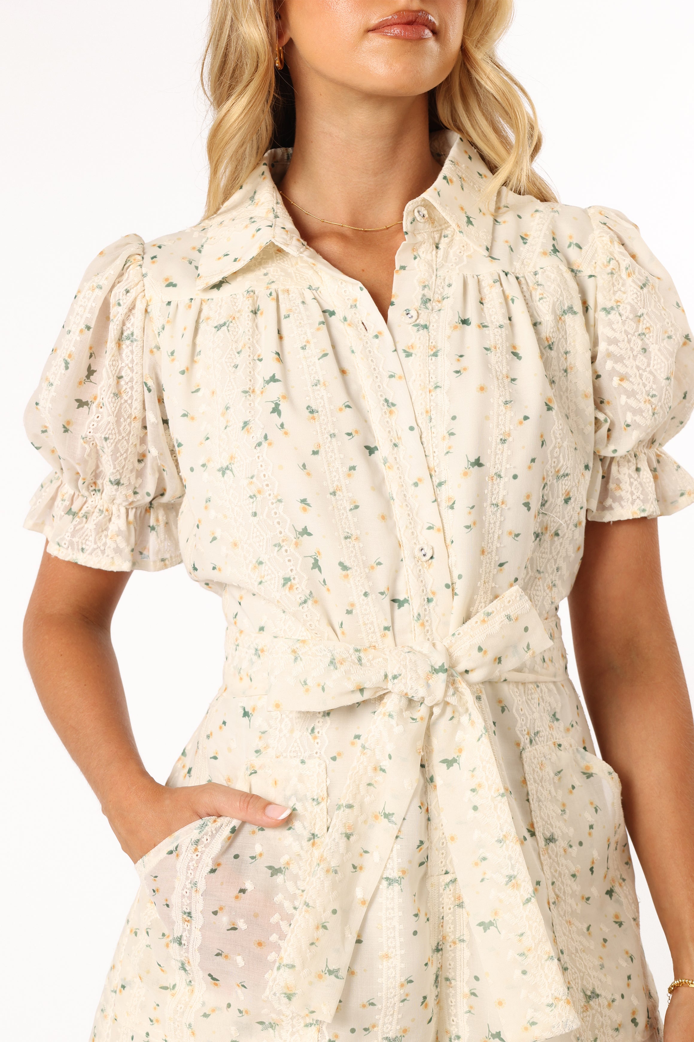 Amy Playsuit - Yellow Floral Print Jumpsuit for Women | Summer Casual Outfit, Beach Vacation, Party Wear