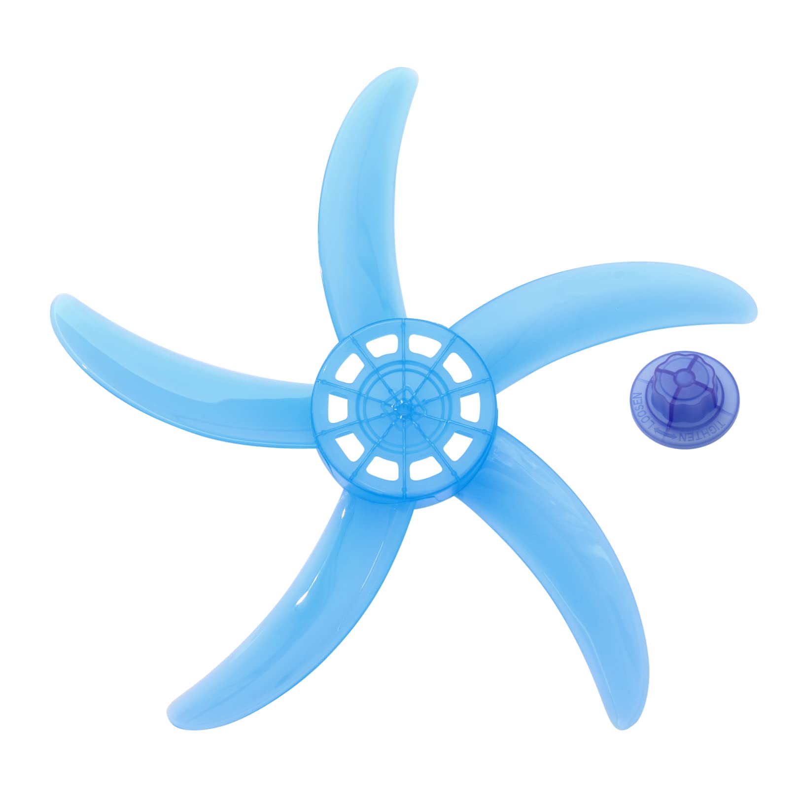 16 Inch Replacement Fan Blades with Nut Cover for Standing Pedestal & Table Fans | Compatible with Camper Fan Blade Type M | Perfect for Home, Office, RV & Outdoor Cooling