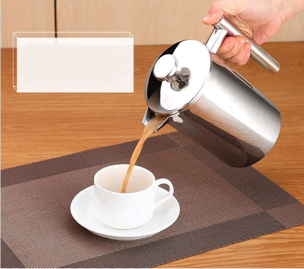 Premium 1L French Press Coffee Maker - Stainless Steel Plunger & Mesh Filter for Rich, Smooth Coffee & Tea | Ideal for Home, Office & Camping Brewing