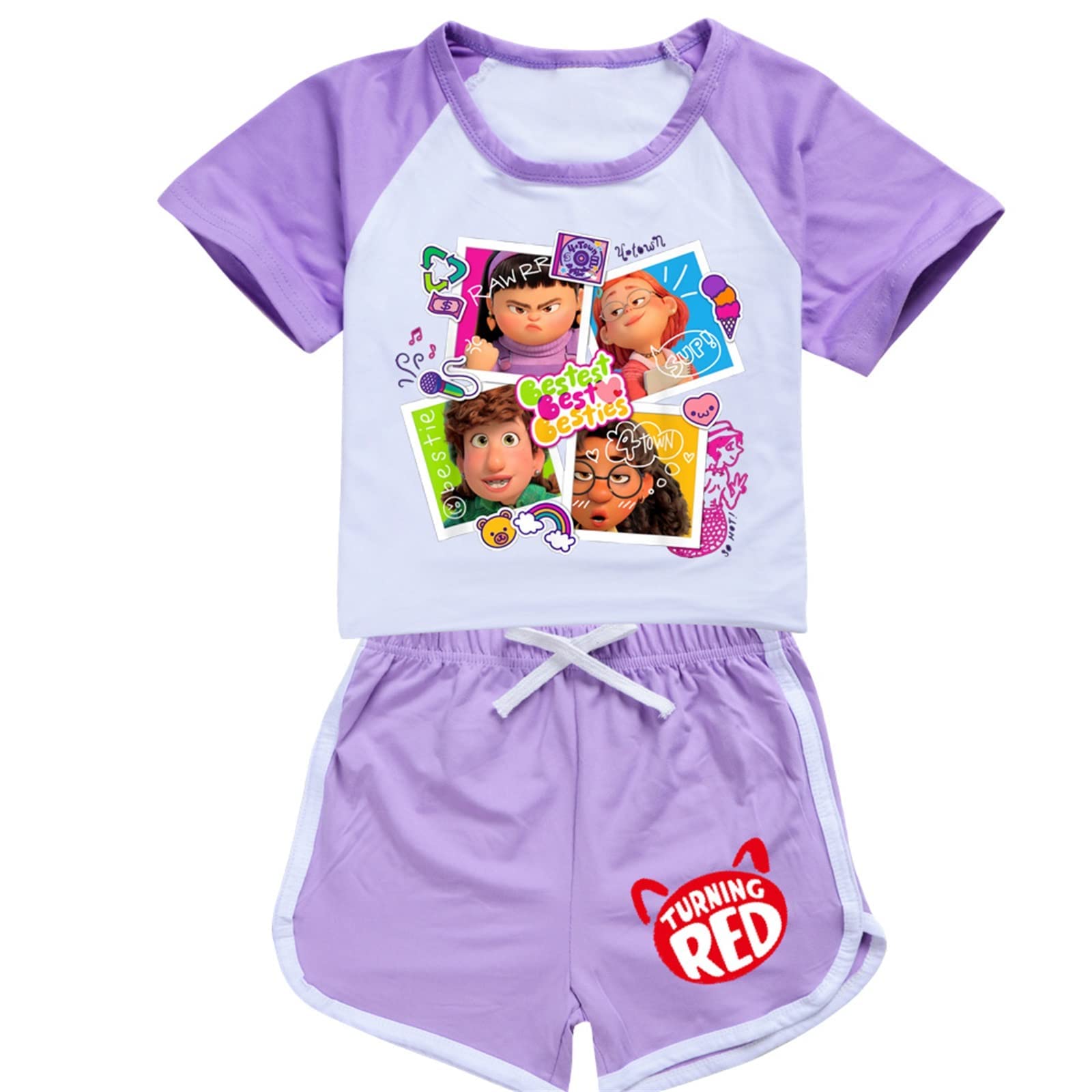 Toddler Girls Summer Outfits - 2 Piece Short Sleeve T-Shirt & Shorts Set | Cute Casual Playwear for Toddlers | Perfect for Playdates, Daycare & Outdoor Activities