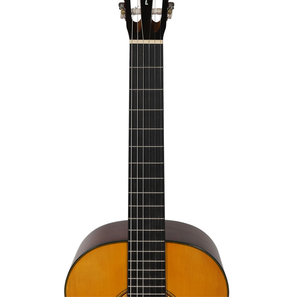 Power Acoustik GTRB AMBER 41 Inch Handmade Acoustic Guitar Bundle with Case, Strap, Picks & Tuner - Perfect for Beginners, Camping & Live Performances