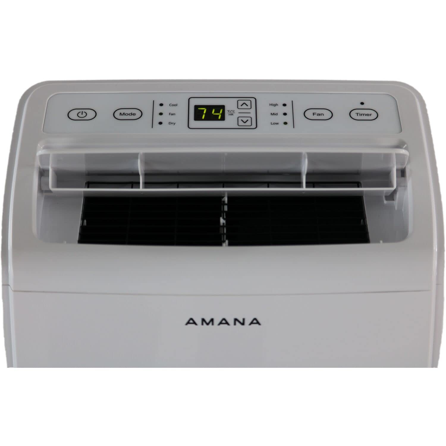 AMANA 8000 BTU (5500 BTU DOE) Portable Air Conditioner with Remote Control - White (AMAP084AW) for Bedroom, Office & Small Spaces Cooling