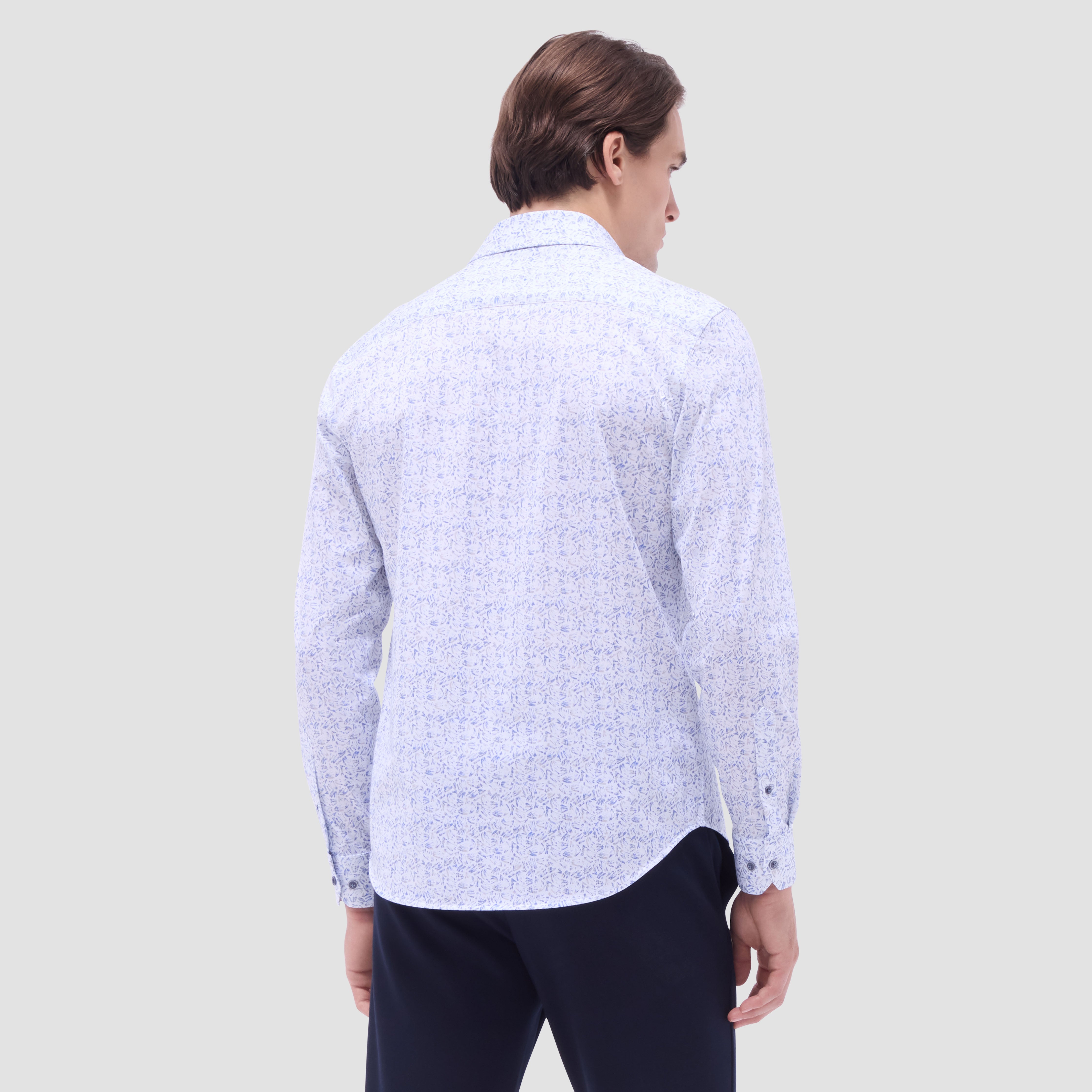 James Abstract Print Cotton Shirt for Men - Comfortable Casual Wear for Everyday Outfits and Summer Fashion