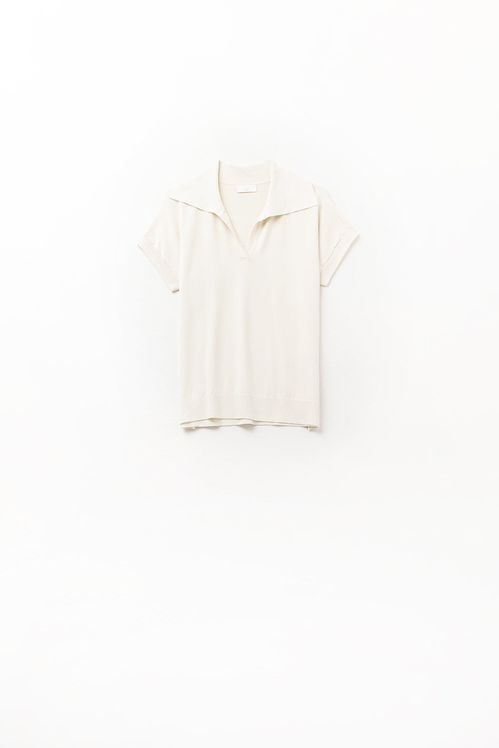 Fine Knit Beige Polo Shirt with Short Sleeves - Casual Summer Wear for Men | Office, Golf & Outdoor Activities