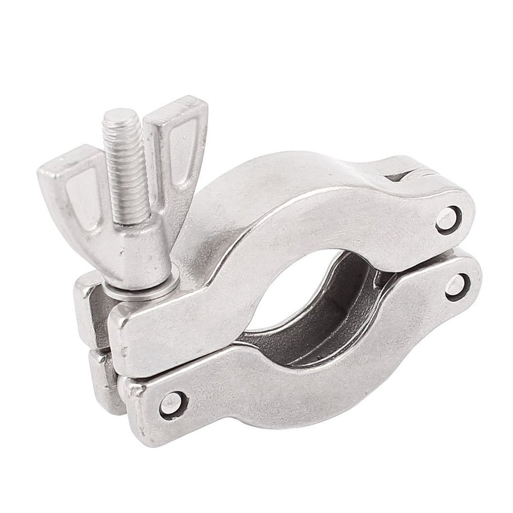 ISO-KF Flange Quick Clamp Hinge Clamp - Aluminum Vacuum Hose Fitting with Wing Nut for Vacuum Pipes & Ovens (KF10 Size) - Perfect for Laboratory, Industrial Vacuum Systems, and Scientific Equipment