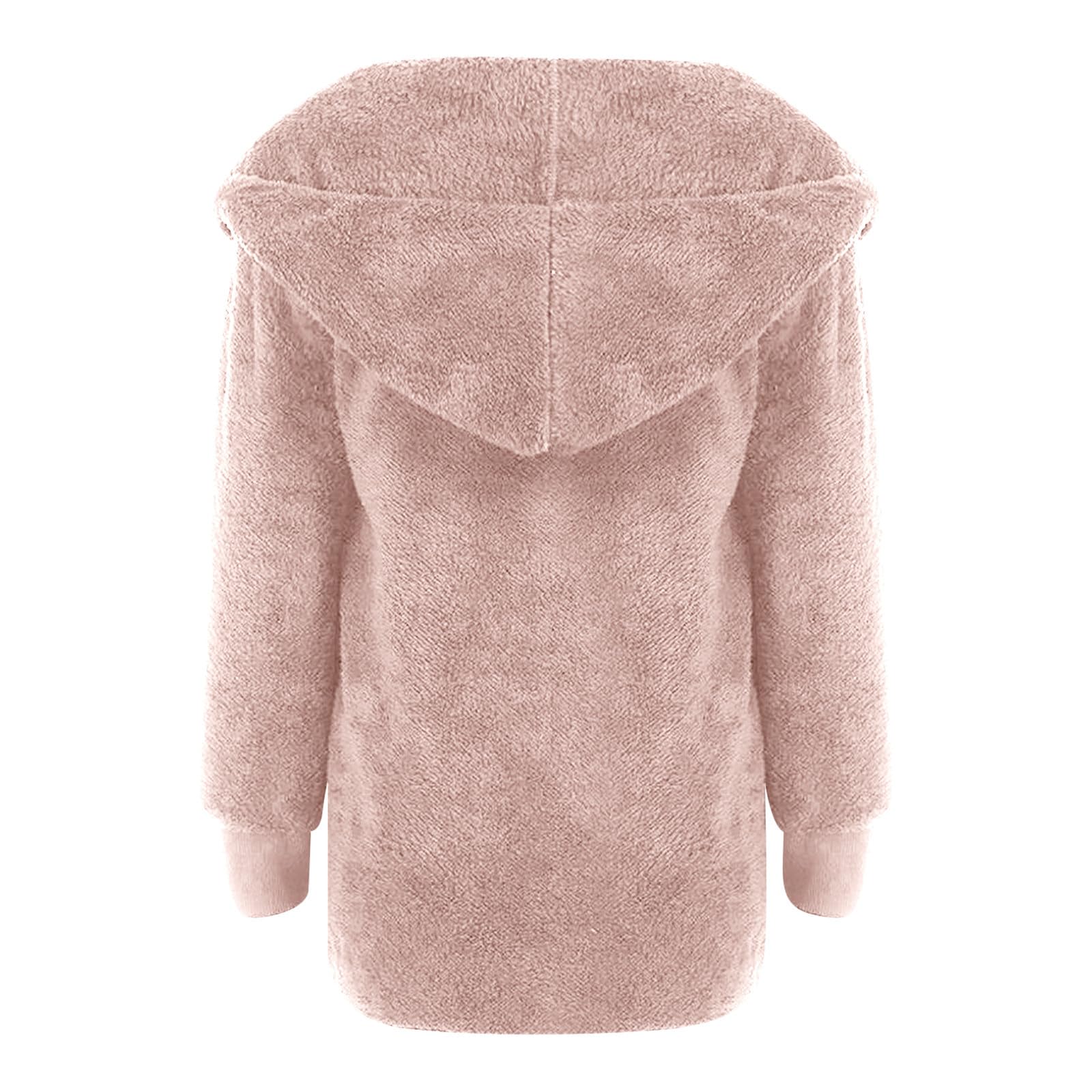 Women's Sherpa Jacket - Lightweight Fleece Hooded Cardigan for Fall & Winter | Cozy Lounge & Outdoor Wear