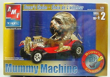 AMT/Ertl Mummy Machine 1/25 Scale Plastic Model Kit - Unassembled Collectible for Horror Fans & Model Builders | Perfect for Halloween Displays & Sci-Fi Collections