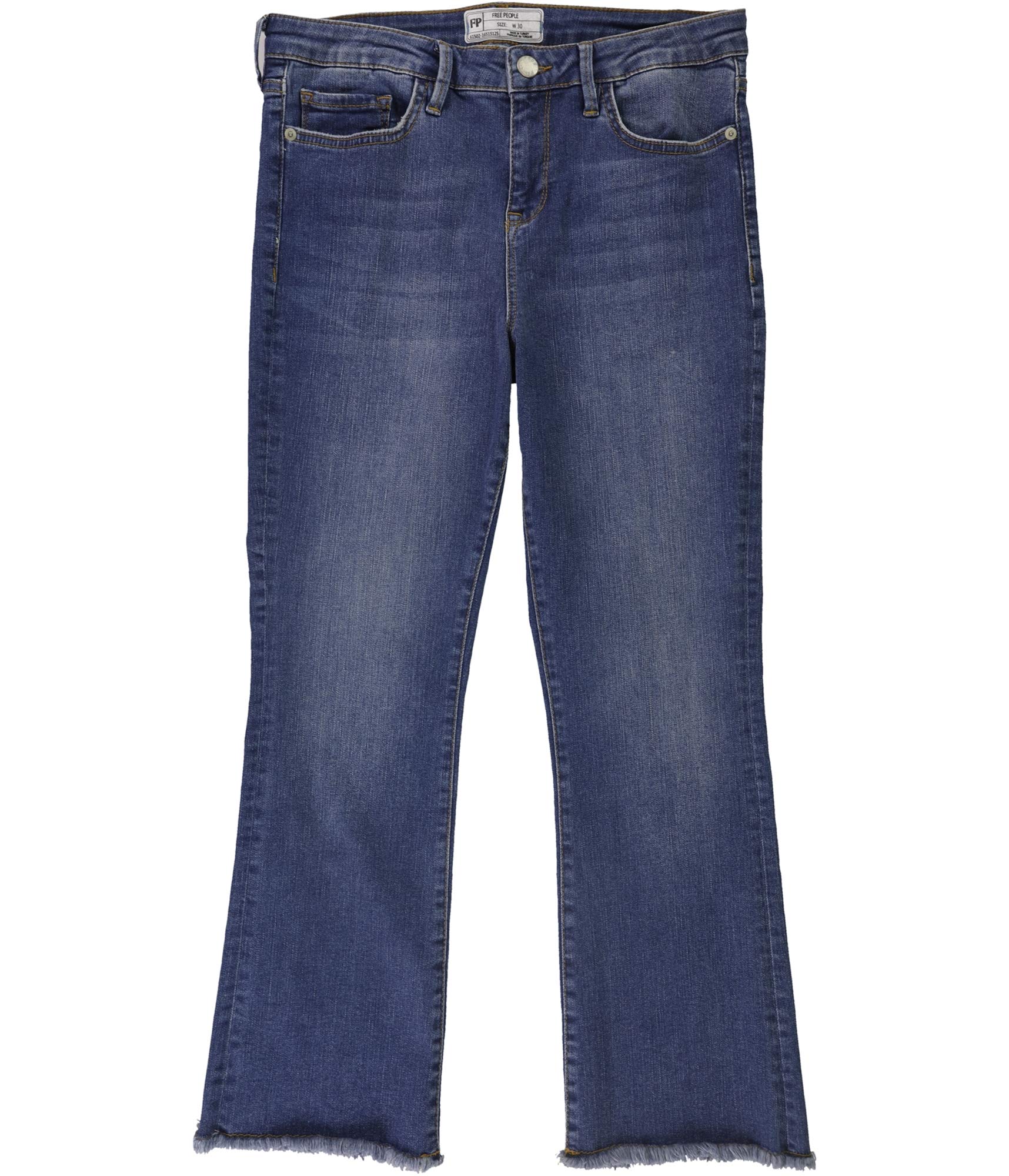 Free Women's Straight Cropped Jeans - High Waist Denim Pants for Casual Outfits & Streetwear Fashion