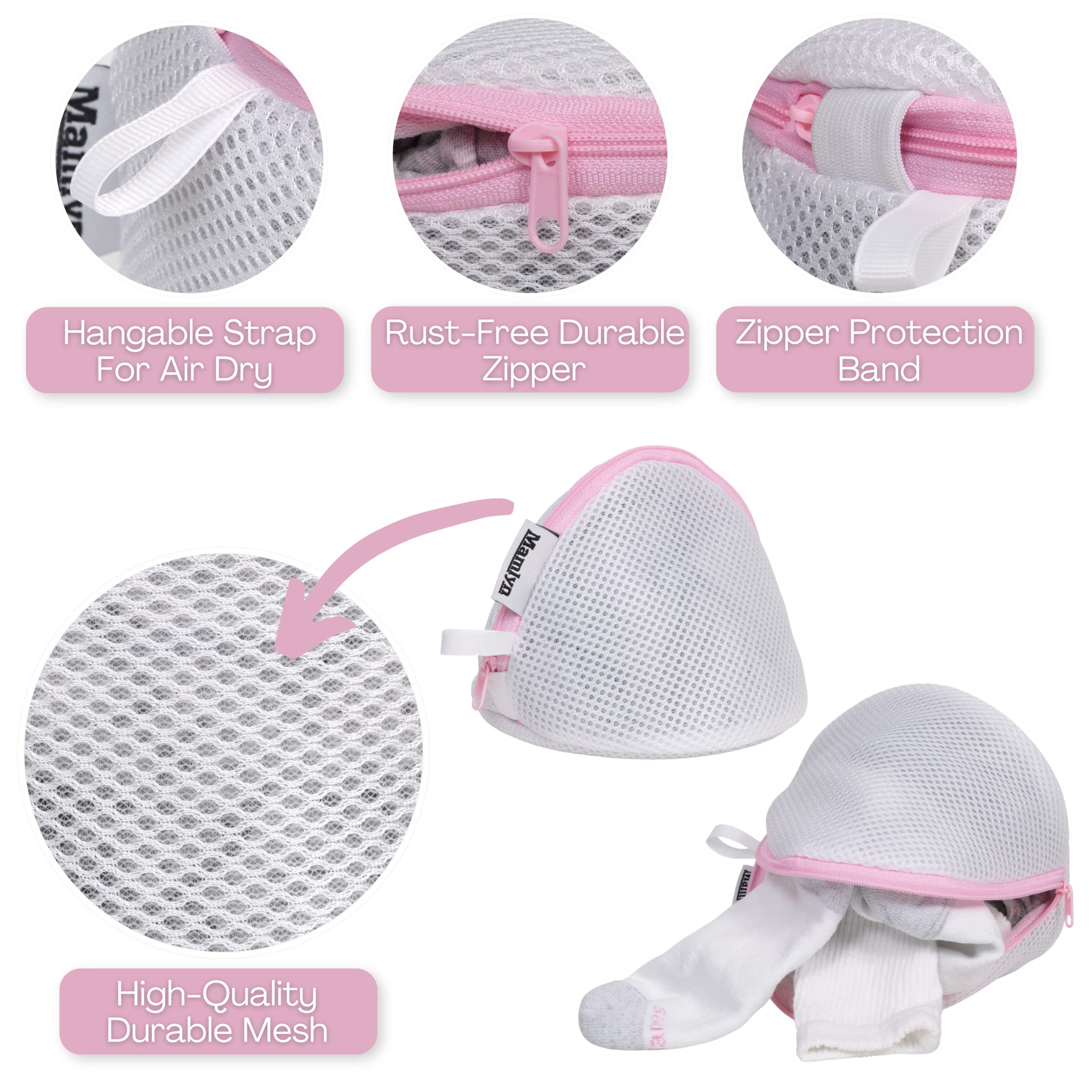 Mesh Laundry Bags for Delicates - Washing Machine Bra Bags & Lingerie Wash Bags - Protect Bras, Underwear & Swimwear in the Laundry