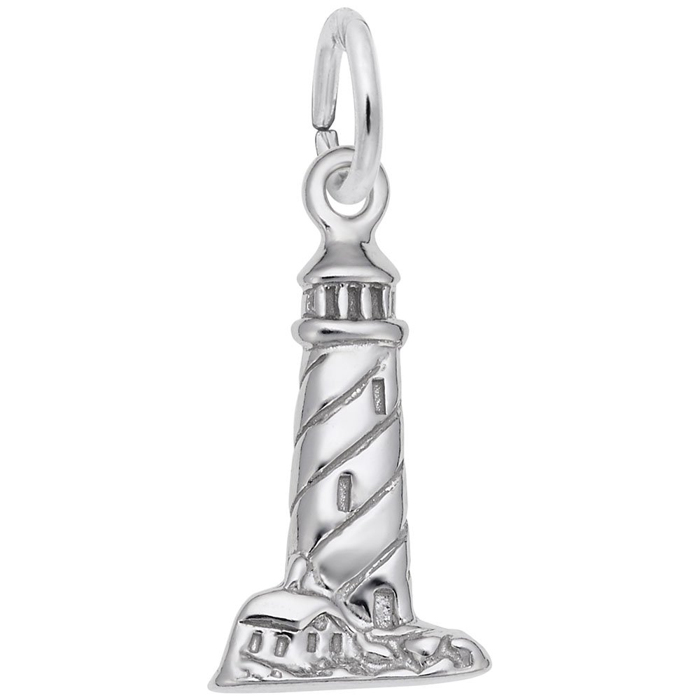 Lighthouse Charm Pendant - Silver & Gold Jewelry Charms for Bracelets & Necklaces - Perfect for Beach Lovers & Nautical Theme Gifts