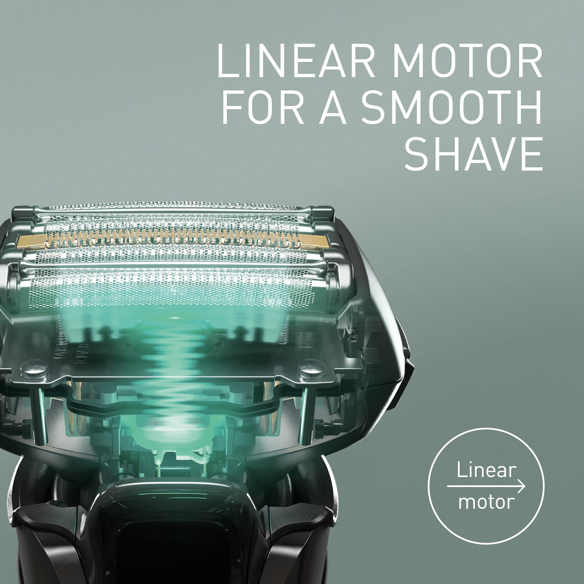 Panasonic ES-LV9U Premium 5-Blade Wet & Dry Electric Razor for Men - Black Shaver with Cleaning & Charging Station - Ultra Close & Comfortable Shave - UK 2-Pin Plug - Perfect for Travel, Home & Office Use