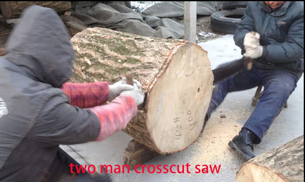3.6' Two Man Crosscut Saw - Heavy Duty Hand Saw for Wood Cutting, Logging & Forestry - Perfect for Camping, Firewood & Outdoor Projects