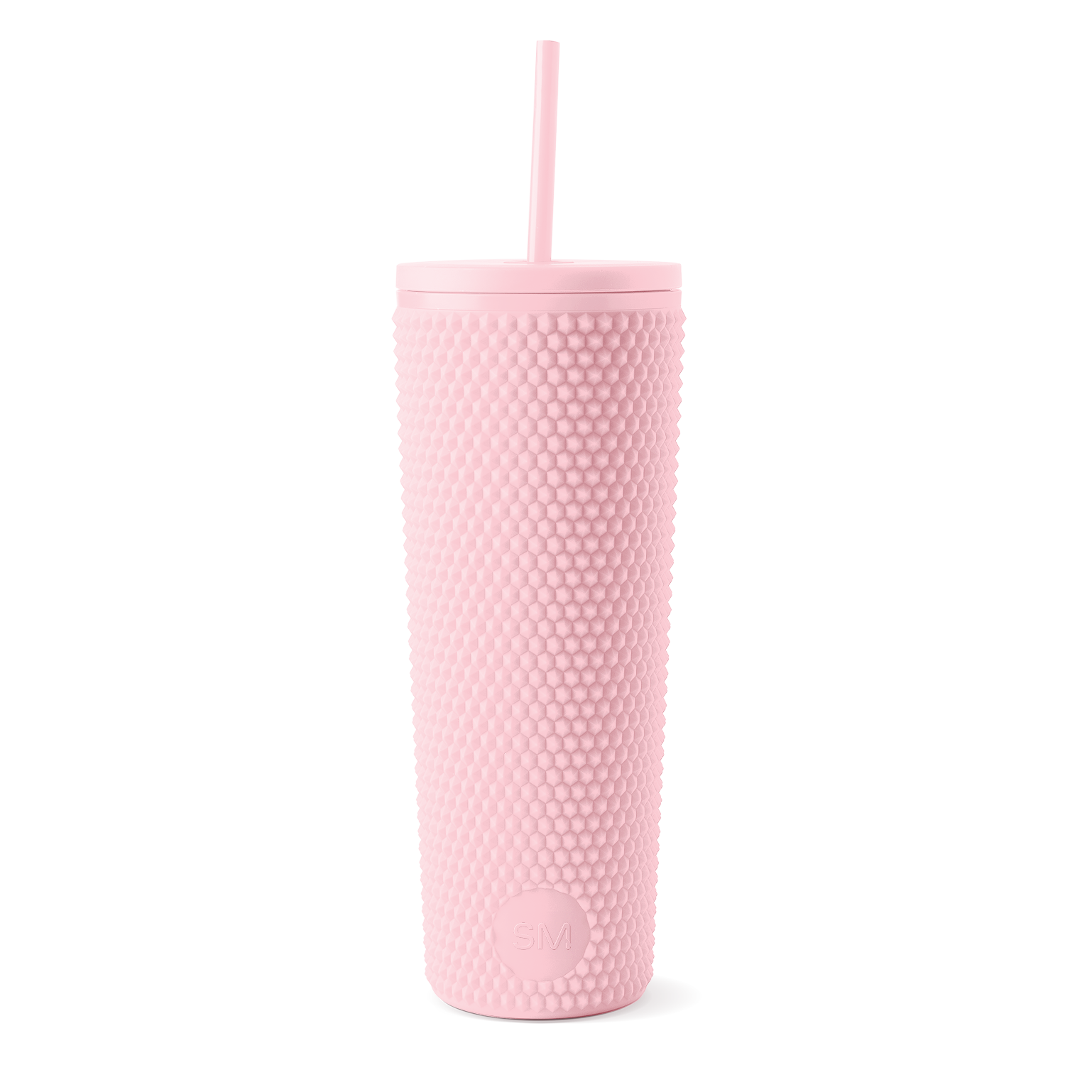 Textured Plastic Classic Tumbler with Straw Lid - 20oz Insulated Travel Mug for Coffee, Tea & Cold Drinks - Perfect for Office, Gym & Outdoor Activities