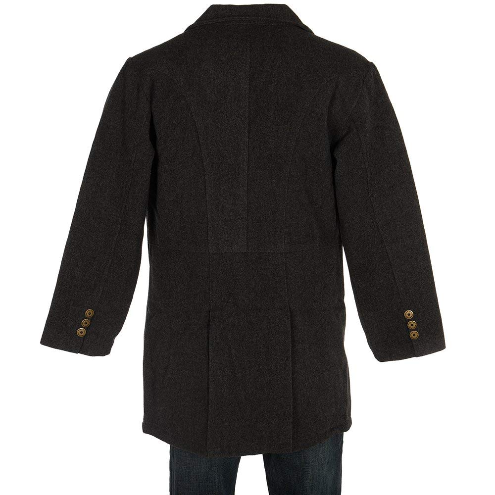 Wyoming Traders Men's Wool Frock Coat - Size Small, Charcoal Gray - Perfect for Formal Events, Weddings & Victorian Costumes
