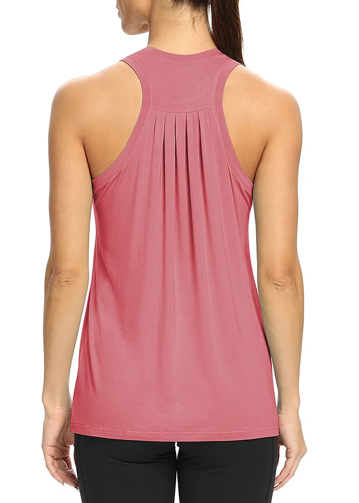 Women's High Neck Racerback Tank Tops - Loose Fit Workout & Yoga Shirts by Mippo | Perfect for Gym, Running, Yoga & Casual Wear