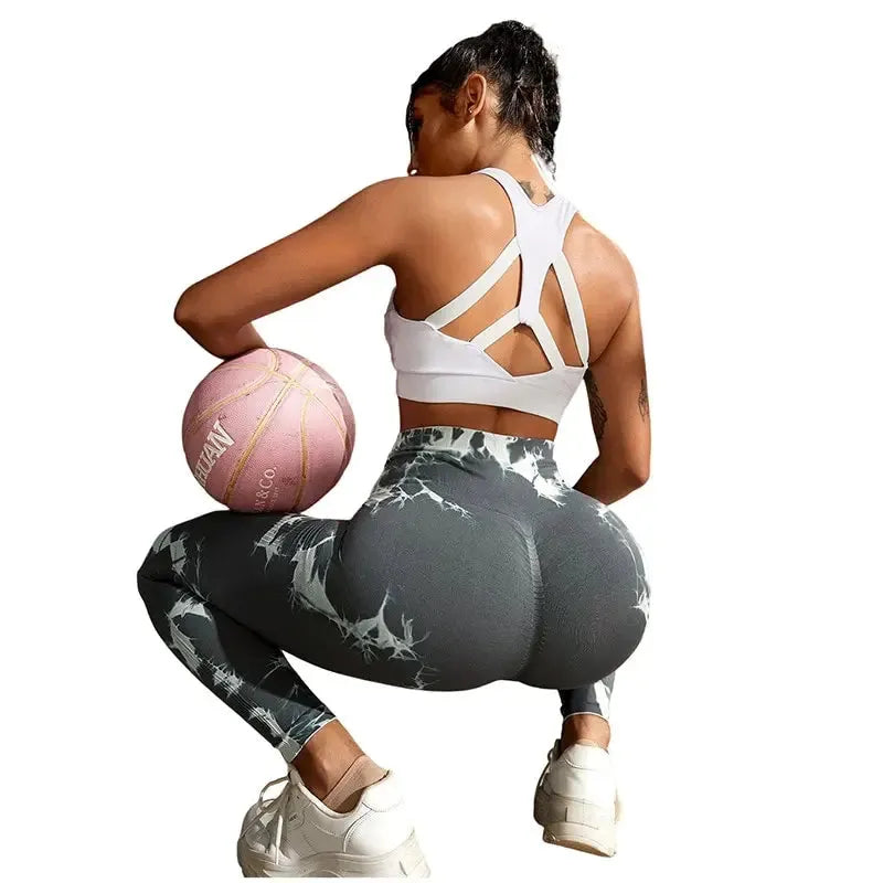 2023 Seamless Tie Dye Leggings for Women - Sexy High Waist Yoga Pants, Gym Workout Leggings with Push Up Effect | Perfect for Fitness, Running & Lounge Wear