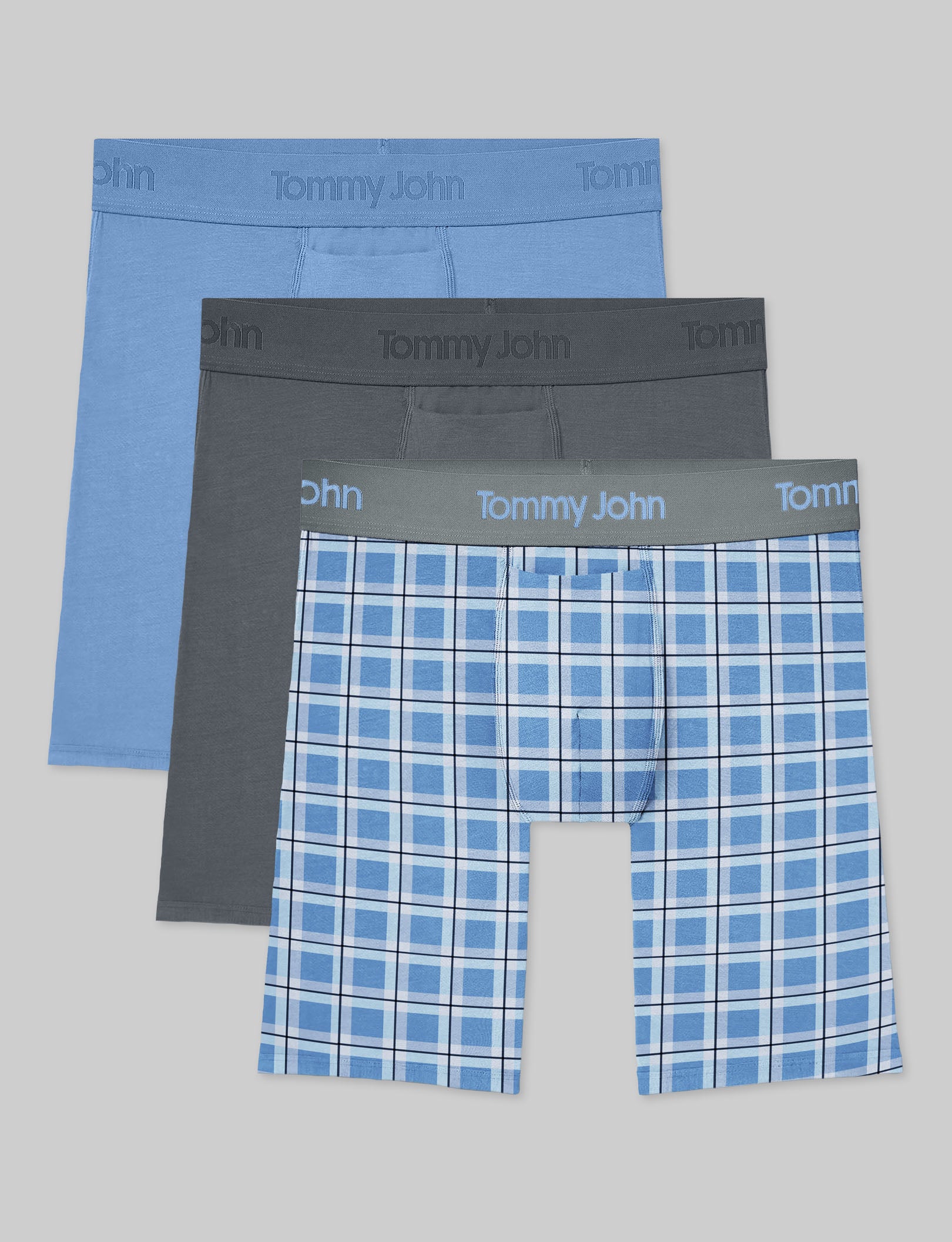 Breathable Second Skin Boxer Briefs (3-Pack) - Ultra Soft Men's Underwear for All-Day Comfort - Perfect for Workouts, Travel & Everyday Wear