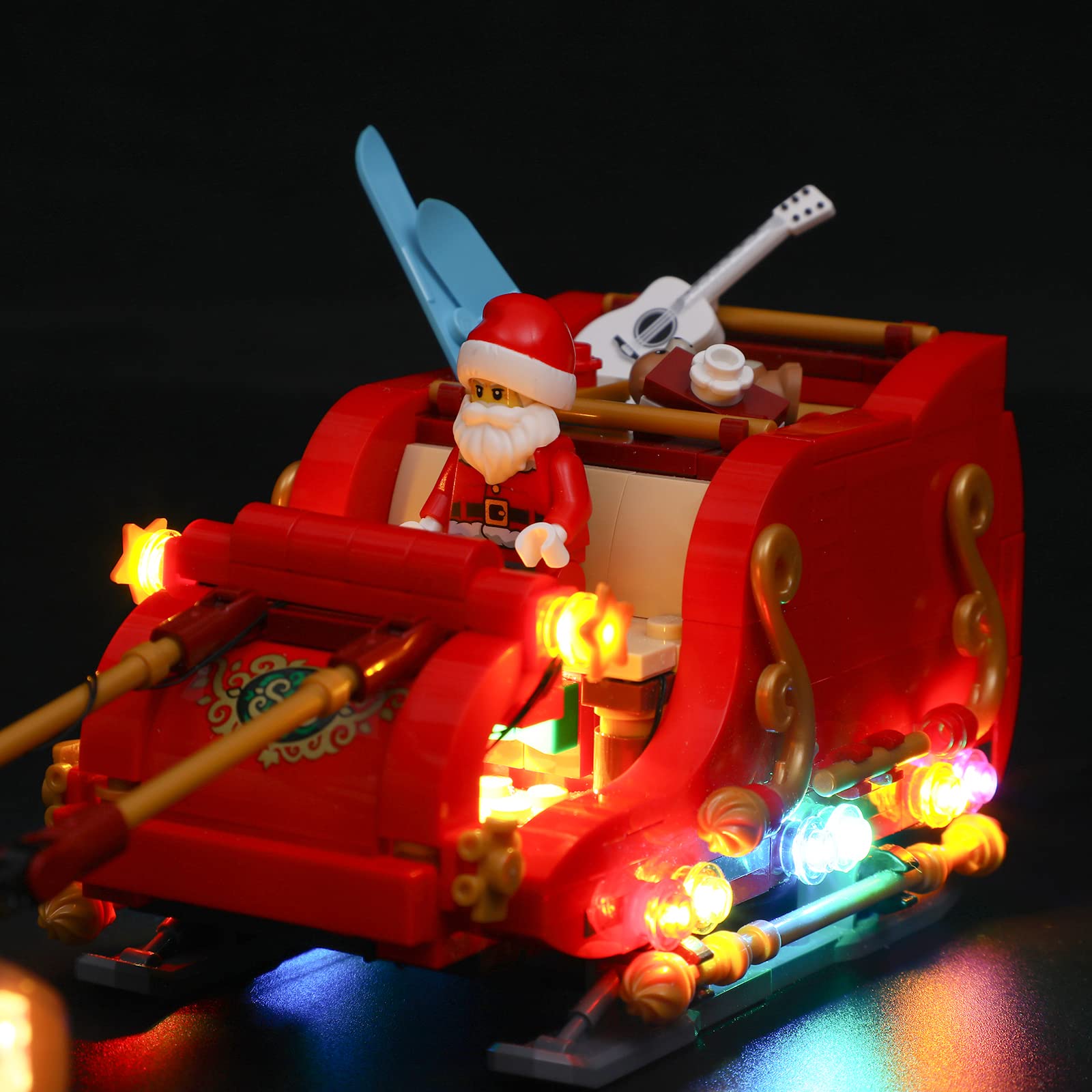 LIGHTAILING LED Light Kit for Lego 40499 Santa's Sleigh Building Blocks Model - Compatible with Official Lego Sets (Model NOT Included) - Perfect for Christmas Decorations & Holiday Displays