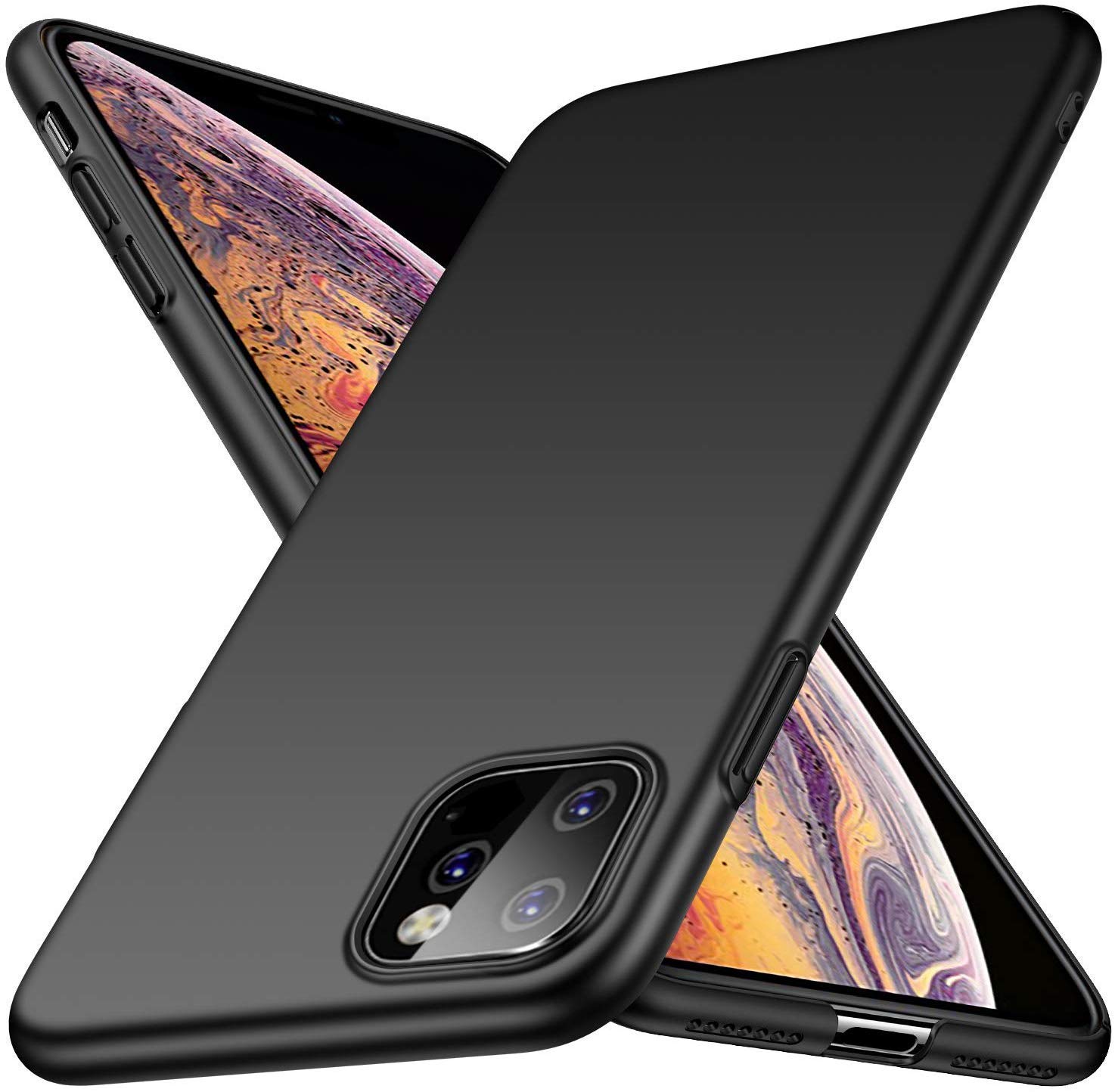 **Slim Protective iPhone 11 Case - Premium PC Hard Cover, Shockproof & Scratch-Resistant (Black) - Perfect for Everyday Use, Travel & Outdoor Activities**