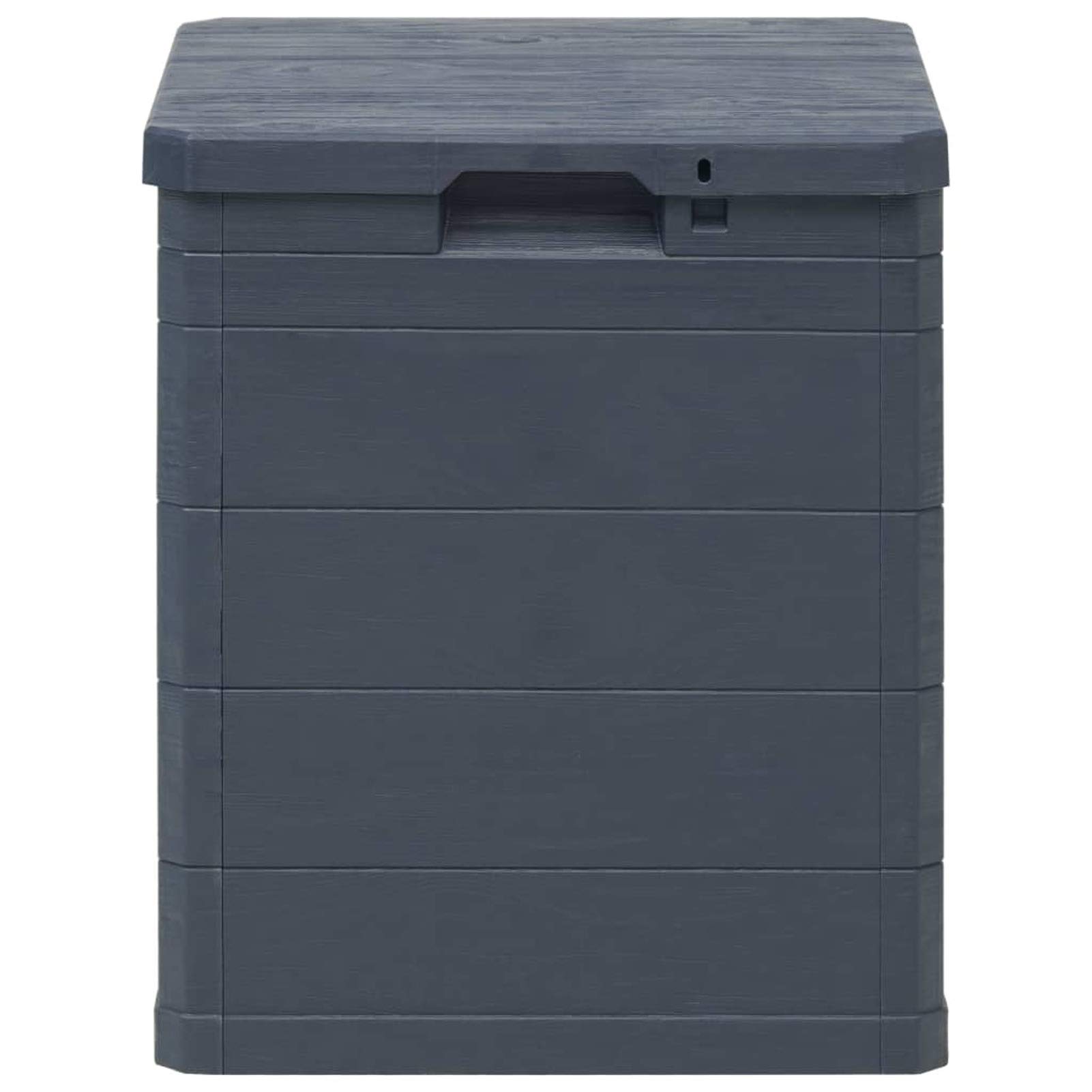 Shubiao 23.8 Gallon Waterproof Outdoor Storage Box - Deck Box for Pool Accessories, Patio Furniture Covers & Garden Tools - Anthracite Grey Weatherproof Container for Backyard, Poolside & Patio Organization