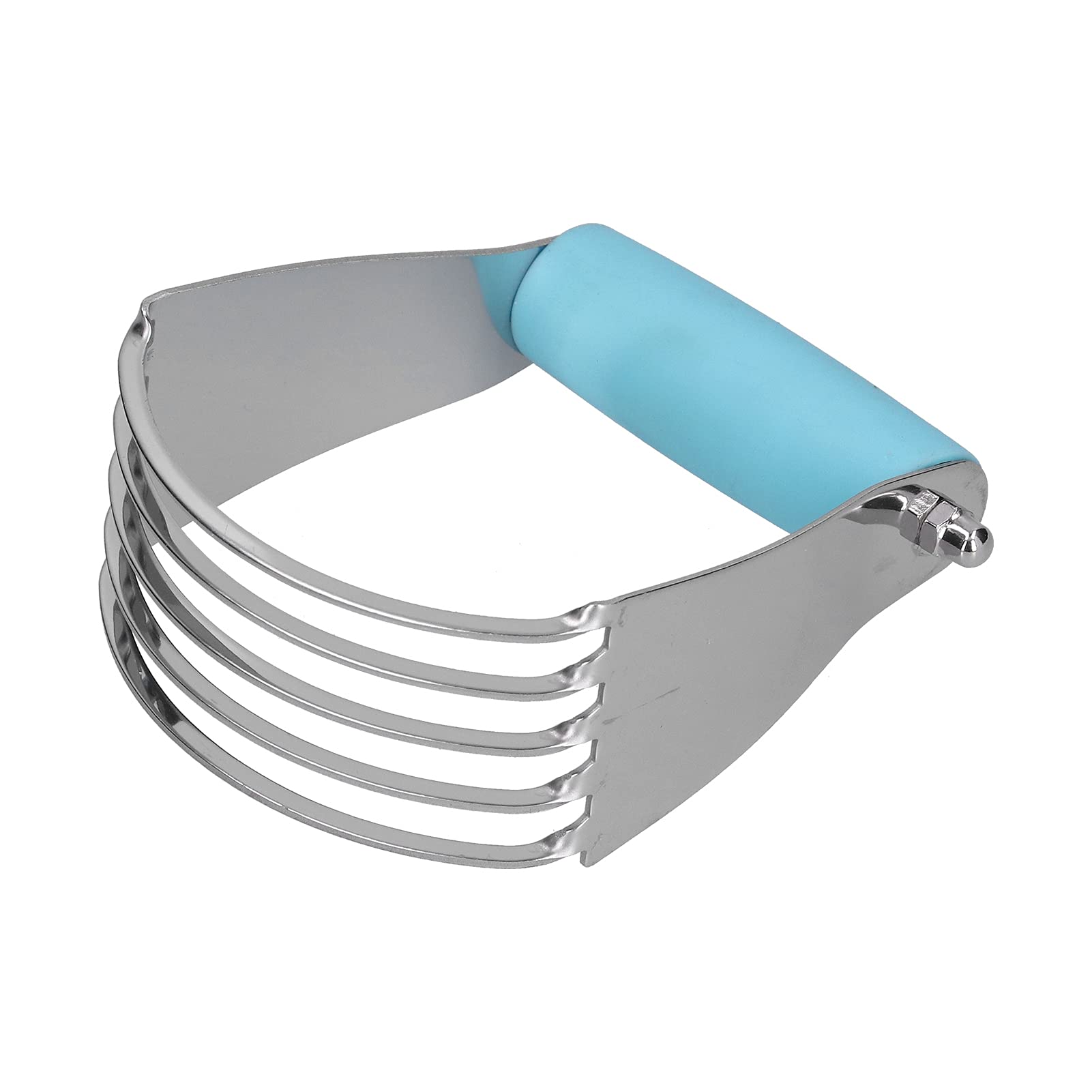 Premium Stainless Steel Pastry Blender & Dough Cutter - Heavy Duty Butter Mixer for Baking, Pie Crusts, Cookies & Pastry Dough (Blue) - Perfect for Home Bakers & Professional Kitchens