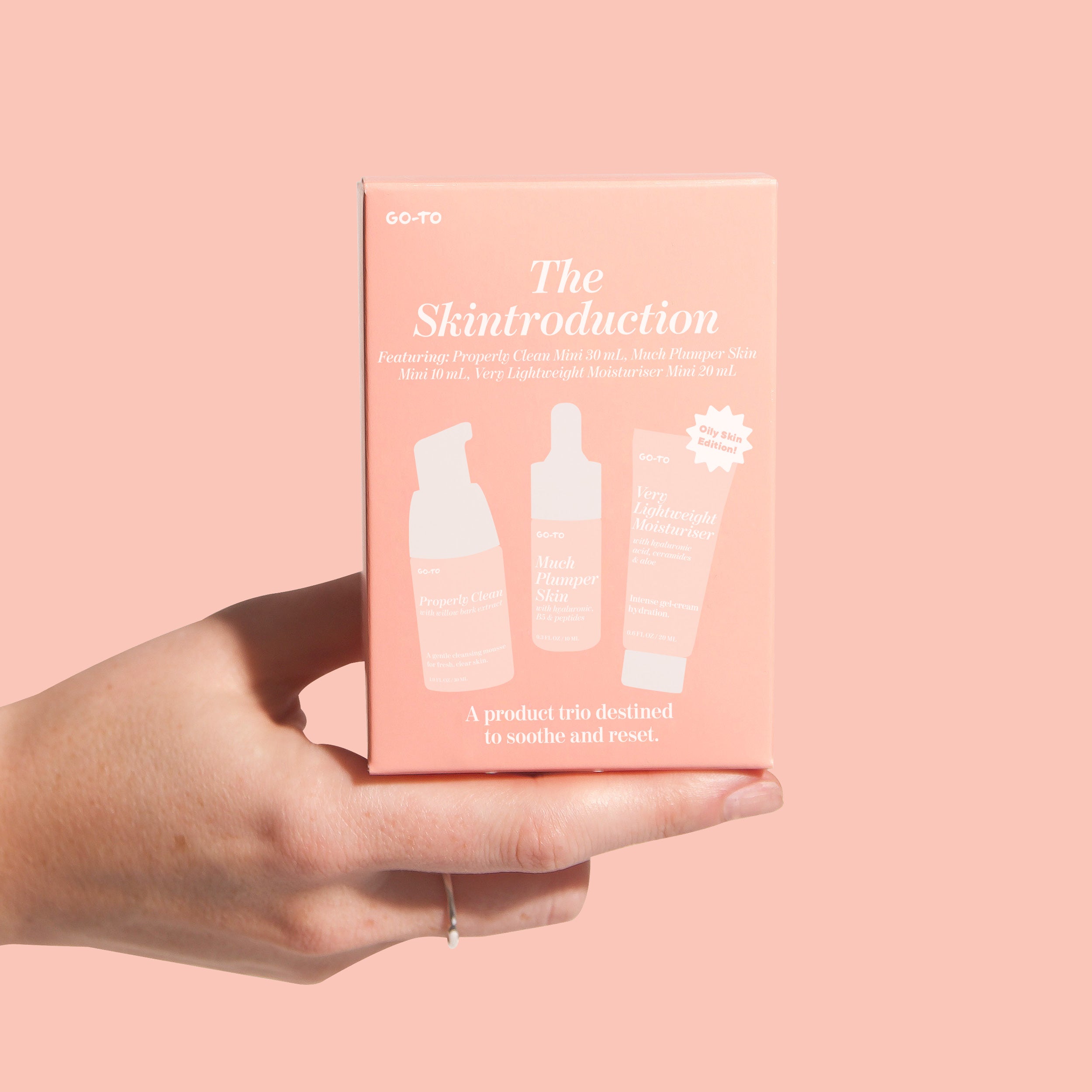 The Skintroduction Oily Skin Care Set - Best Acne Treatment for Oily & Combination Skin | Daily Face Wash, Toner & Moisturizer for Clear, Shine-Free Skin | Perfect for Teen & Adult Skincare Routine