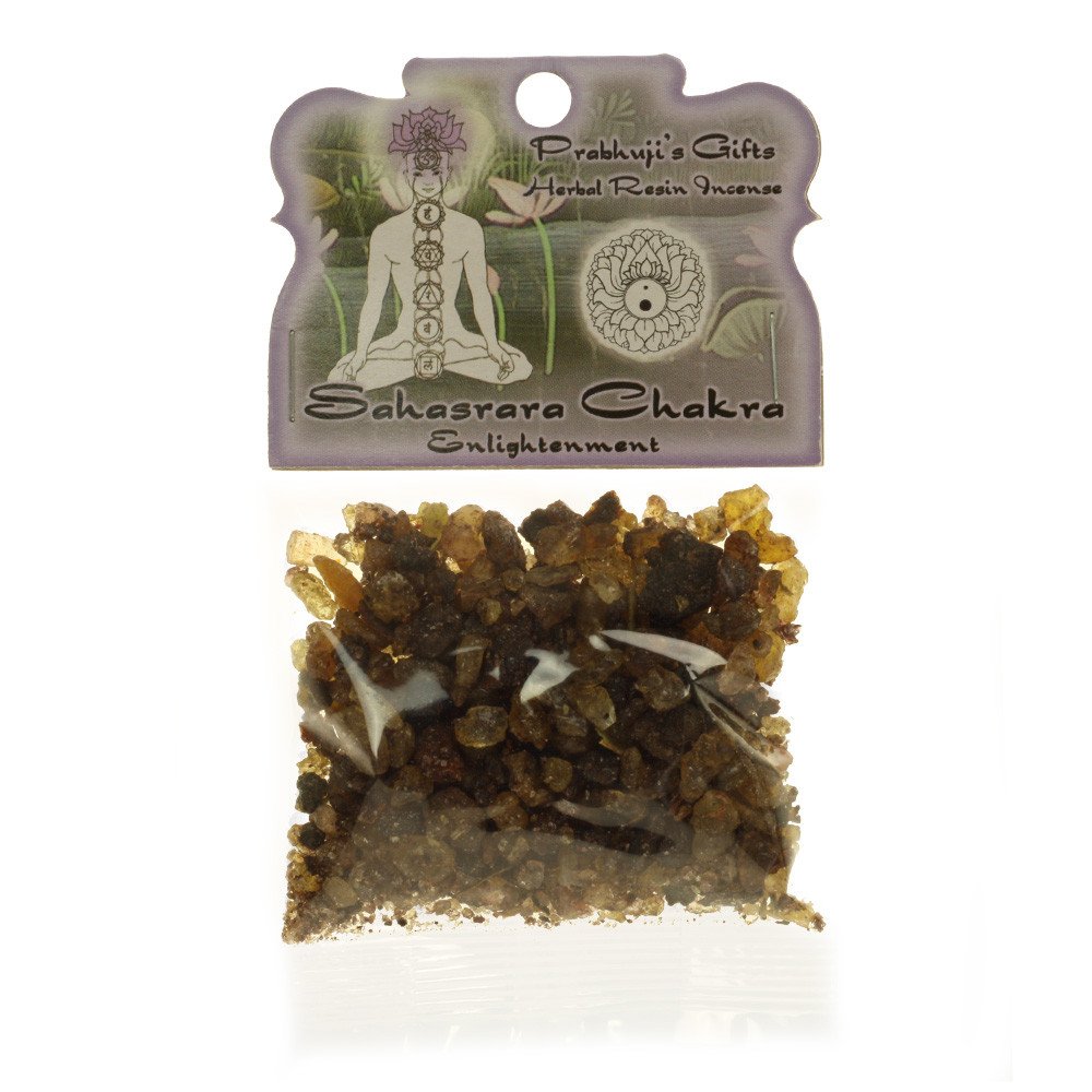 Handmade Sahasrara Incense - Natural Spiritual Resin Blends for Meditation & Relaxation (1.2 Oz)