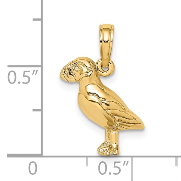 14K Solid Yellow Gold Bird Necklace - Elegant Pendant Charm for Women | Perfect Gift for Birthday, Anniversary & Everyday Wear