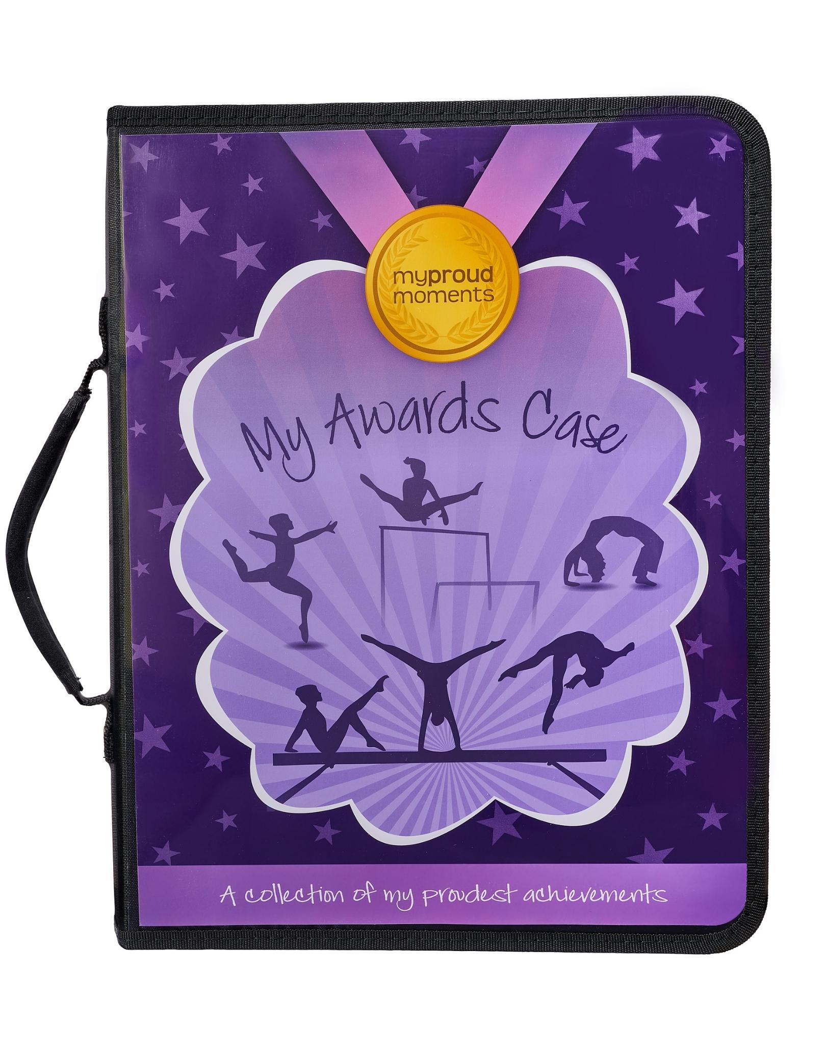 Premium Gymnastics Medal Display Case with Badge Holder and Certificate Frame - Perfect for Competition Awards, Trophy Organization, and Sports Memorabilia Showcase