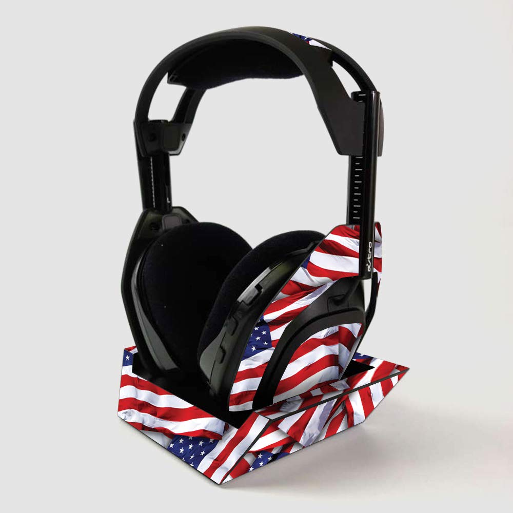 ASTRO Gaming A50 Wireless Headphone Skin & Base Station Cover - Patriot Design | Protective Vinyl Decal Wrap | Durable & Customizable | Easy to Apply & Remove | Made in USA | Perfect for Gamers & Tech Enthusiasts