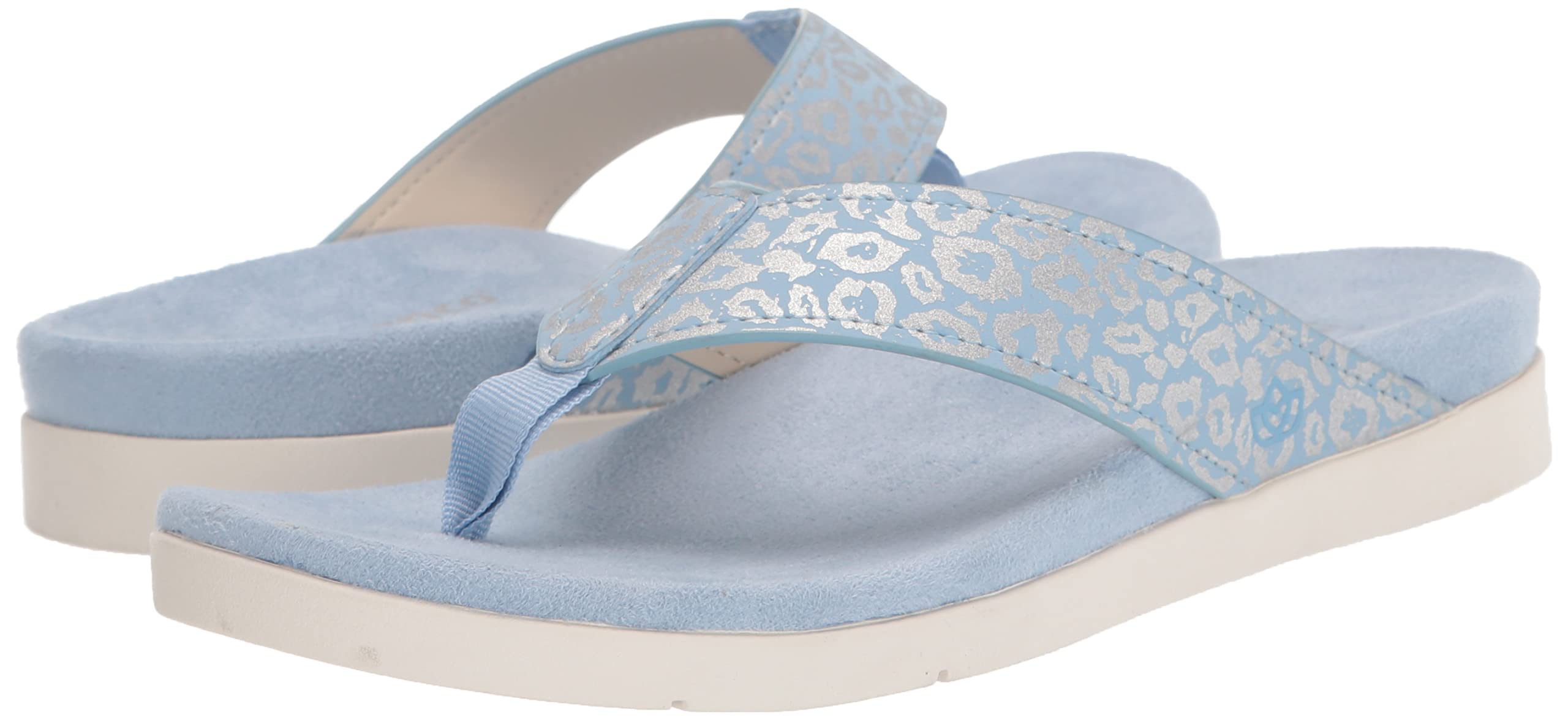 **Spencos Women's Yumi Candy Stripe Comfort Sandals - Arch Support & Cushioned Footbed - Perfect for Walking, Travel & Casual Wear**