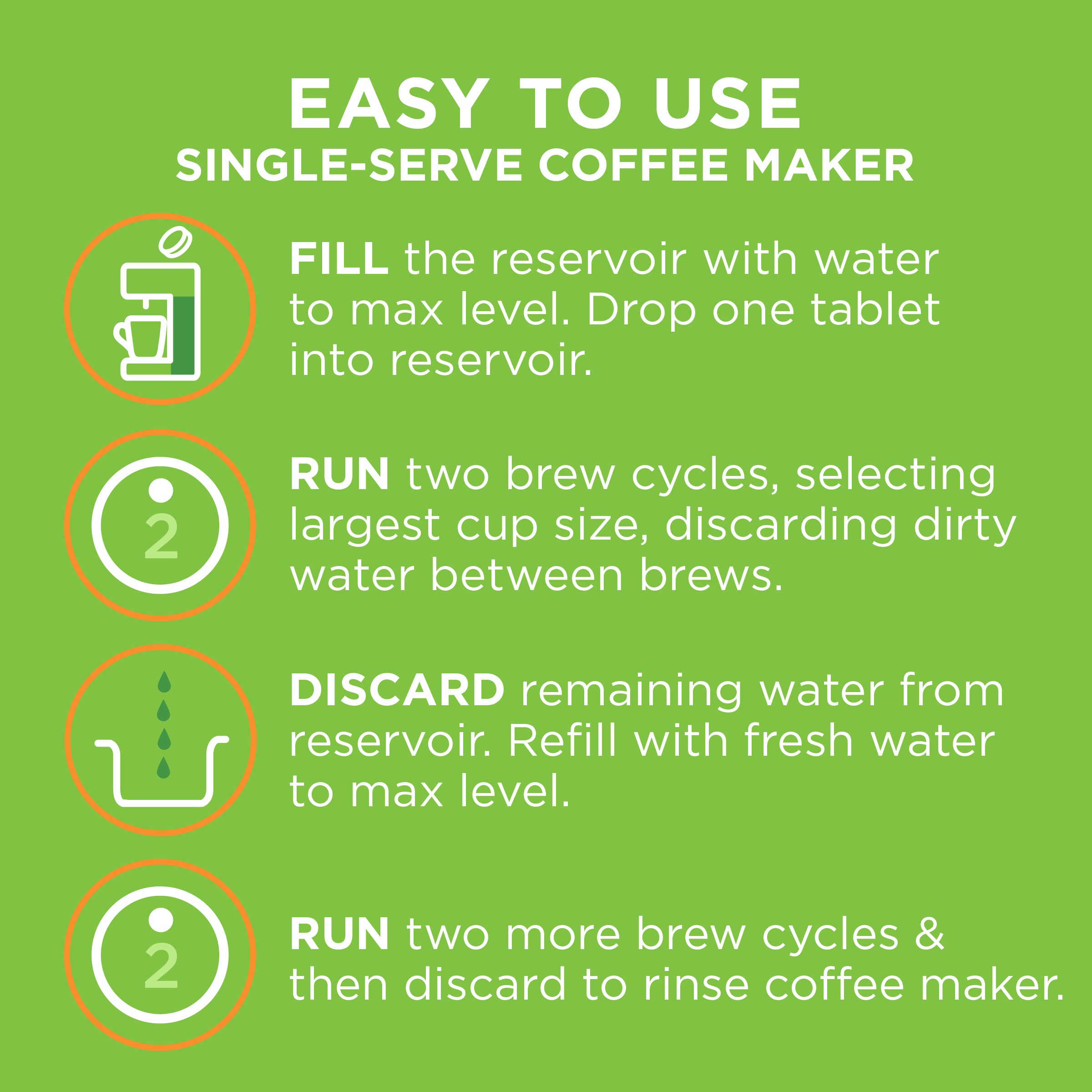 Affresh Coffee Maker Cleaner Tablets - Deep Cleaning for Multi-Cup & Single-Serve Coffee Machines (3 Count) - Perfect for Keurig, Nespresso & Drip Coffee Makers