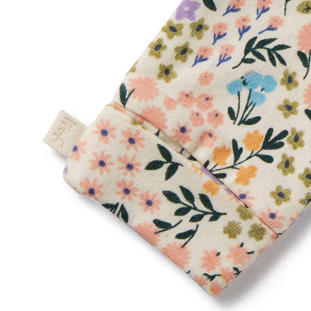 Organic Baby Mittens for Newborns - Soft & Breathable Tiny Bloom Mittens for Infants 0-6 Months - Perfect for Sleeping, Nursing & Protecting Delicate Skin
