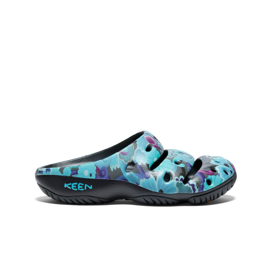 Men's Yogui Arts Clogs by Gravityfree | Floral Print Slip-On Shoes for Comfort & Style - Perfect for Home, Garden & Casual Wear
