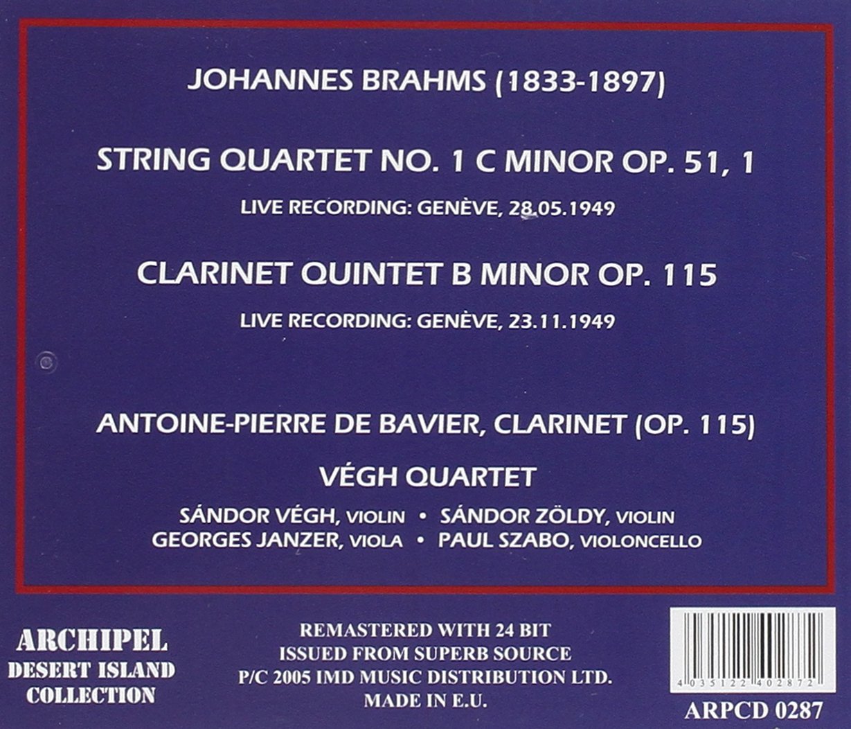 String Quartet No. 1 Op. 51 - Classical Music for Weddings, Concerts & Relaxation | Buy Sheet Music & Recordings Online