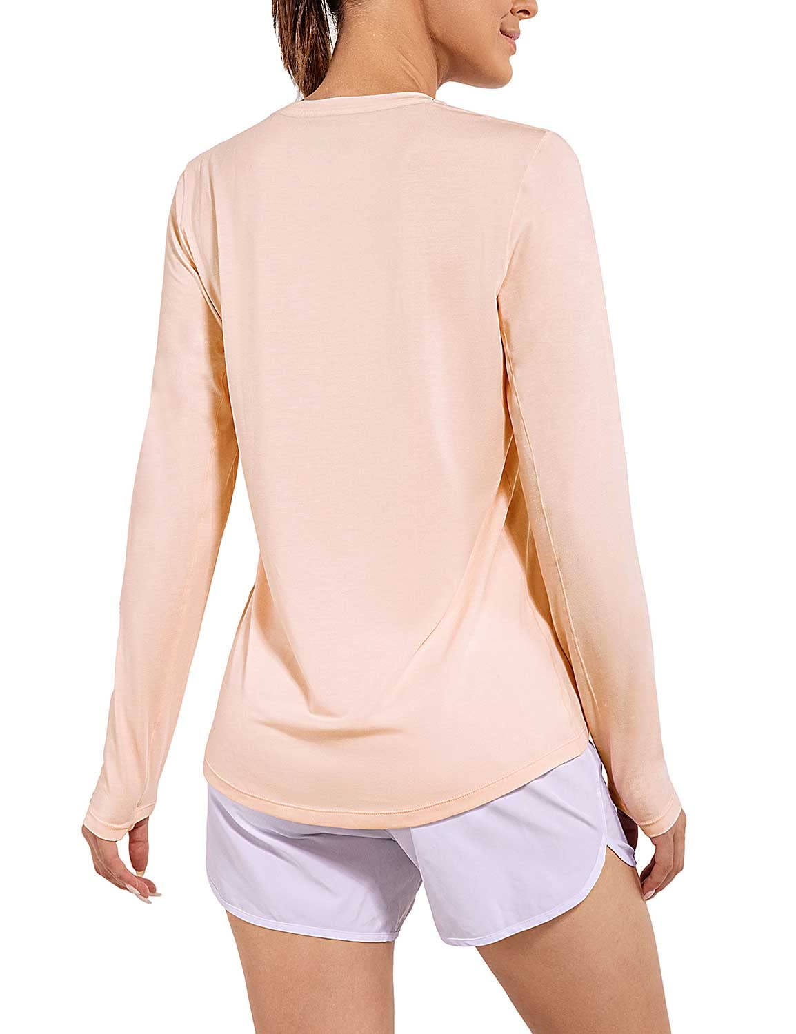 BALEAF Women's Long Sleeve Workout Shirts - Loose Fit Active Tops for Running, Gym & Exercise with Thumb Holes | Moisture-Wicking & Breathable for Yoga, Hiking & Outdoor Sports