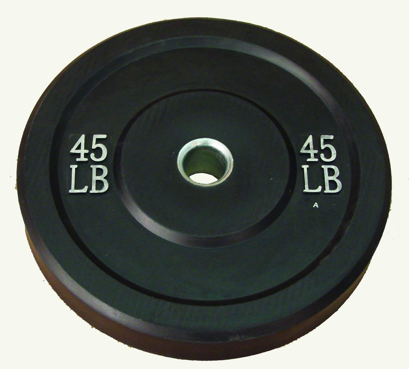 90lbs (2 x 45lb) Virgin All Rubber Bumper Plates for CrossFit & Weightlifting - Durable Gym Equipment for Home & Commercial Use - Perfect for Olympic Lifts, Powerlifting & Functional Training