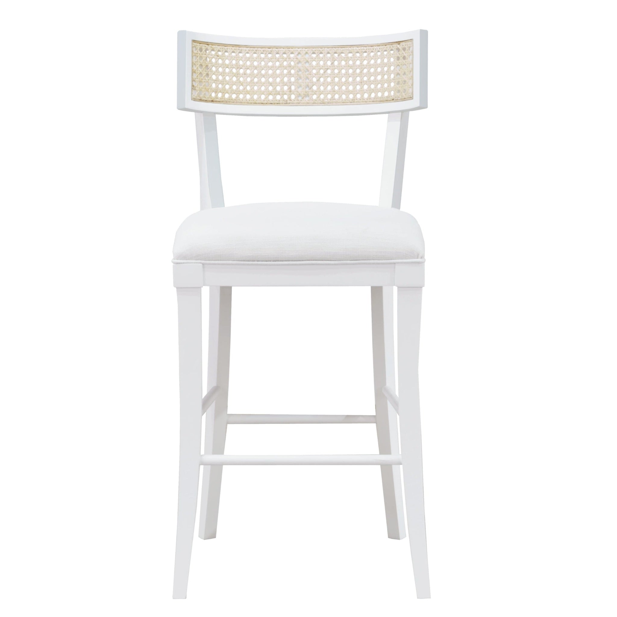 Britta White Counter Stool - Modern Kitchen & Bar Stool for Dining, Breakfast Nook & Home Decor