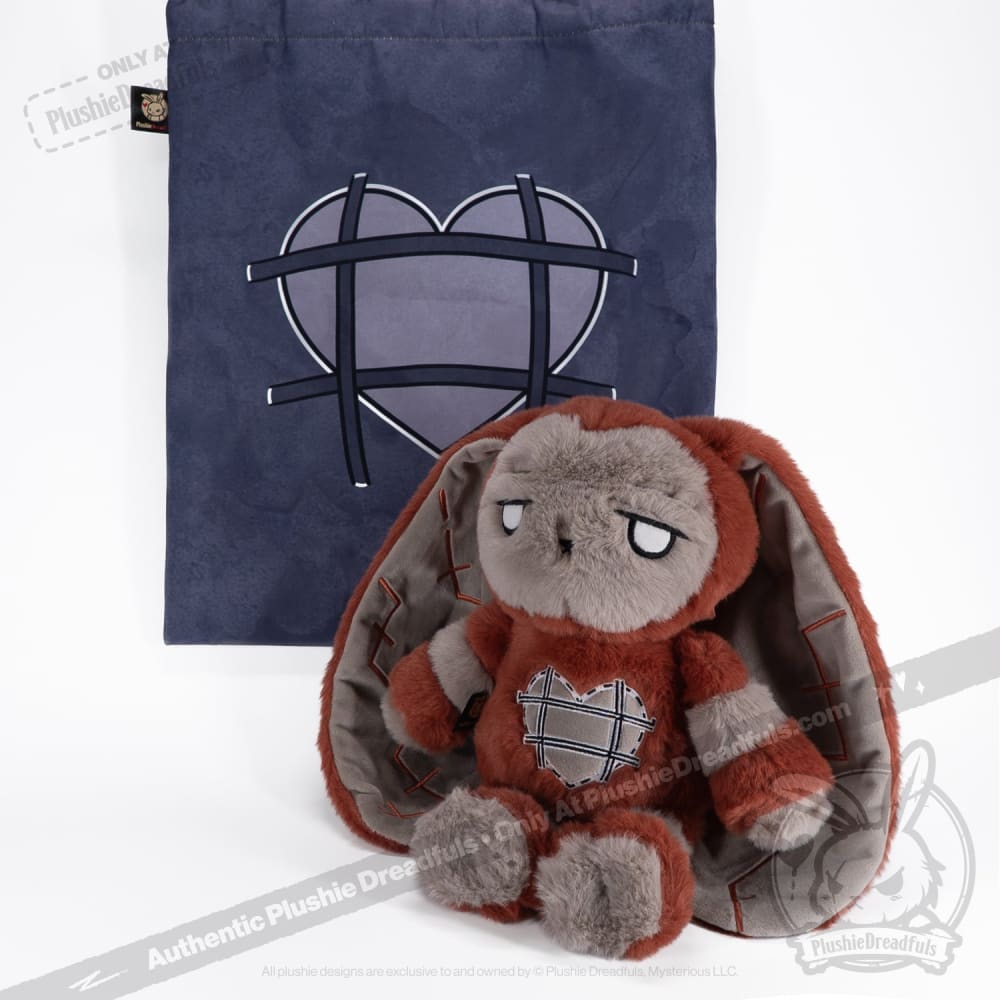 Plushie Dreadfuls Antisocial Personality Disorder Rabbit V2 - Soft Stuffed Animal Toy for Mental Health Awareness, Comfort & Therapy | Perfect Gift for Anxiety Relief, PTSD Support & Emotional Healing