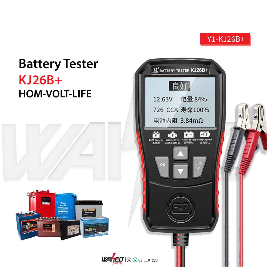 Best Battery Tester for Cars, AA, AAA & 9V - Digital Voltage Meter & Capacity Checker - Perfect for Home, Garage & Emergency Kits
