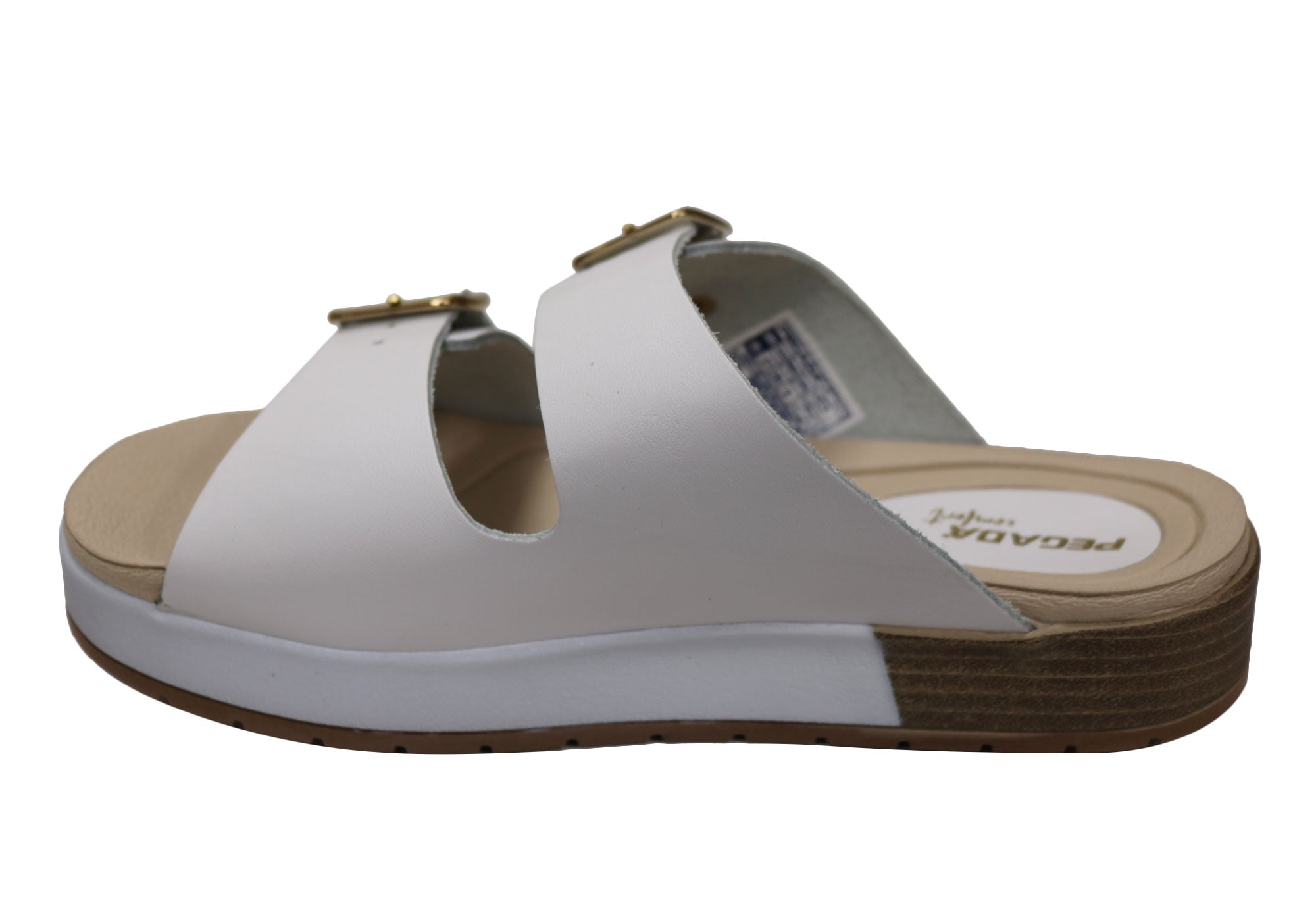 Gianna Women's Comfort Leather Slide Sandals - Handmade in Brazil - Perfect for Beach, Pool, and Casual Summer Wear