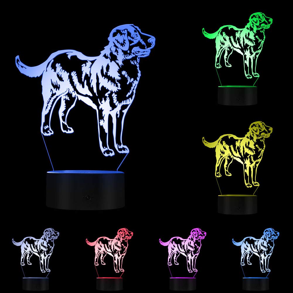 3D Swiss Bernese Mountain Dog LED Night Light - Modern Pet-Themed Home Decor for Bedroom, Nursery & Living Room - Cute Puppy Sleep Light for Kids & Dog Lovers