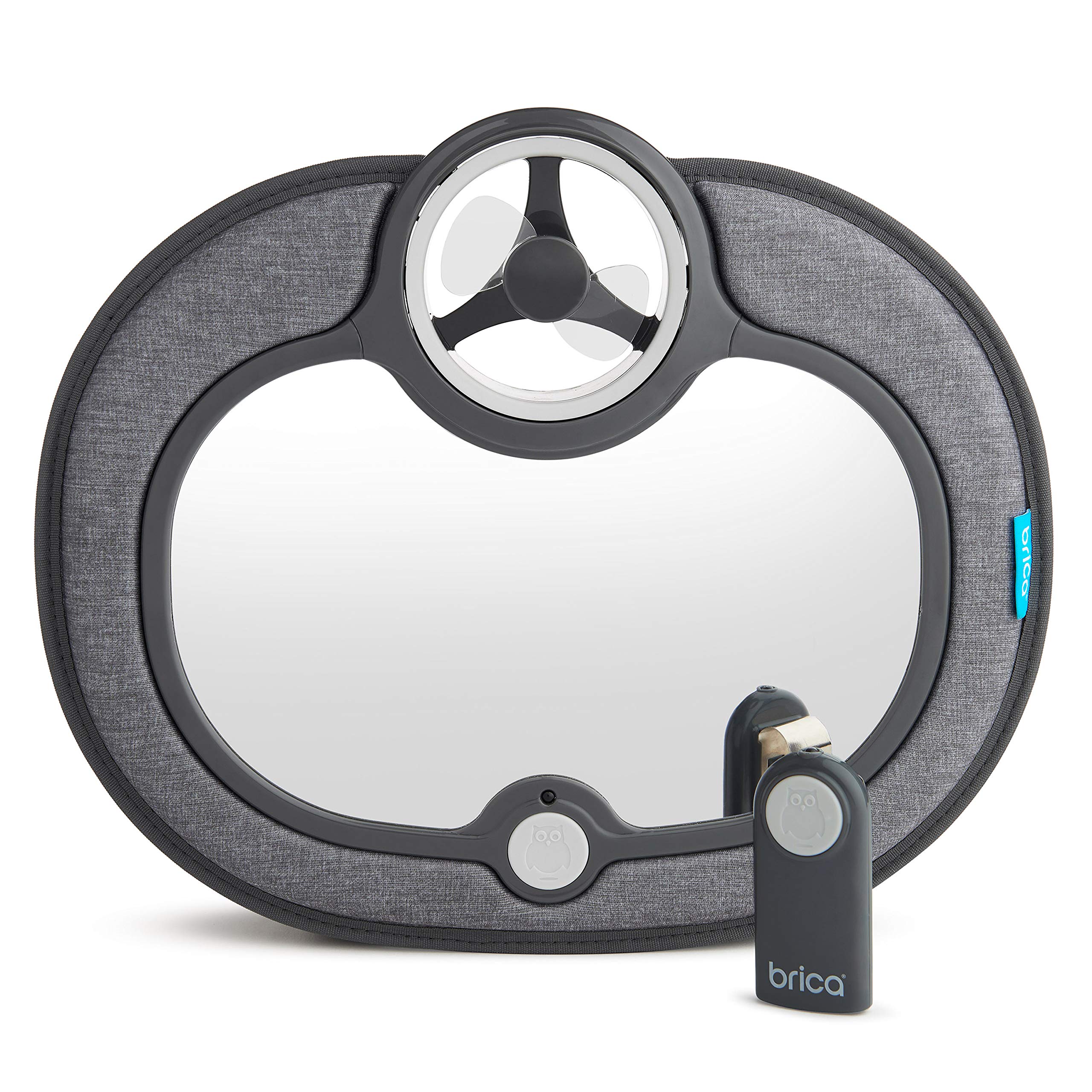 BRICA Breeze Baby in-Sight Car Mirror - Safe Rear-Facing Infant Monitor for Backseat - Perfect for Road Trips & Daily Commutes with Newborns